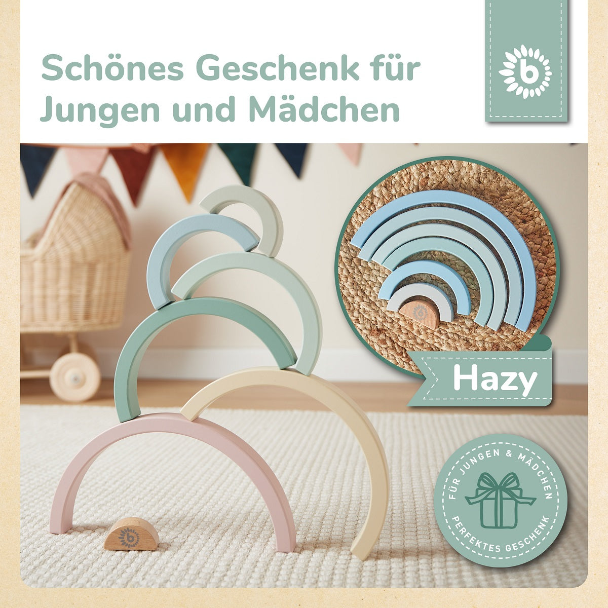 Regenbogen rose FSC®