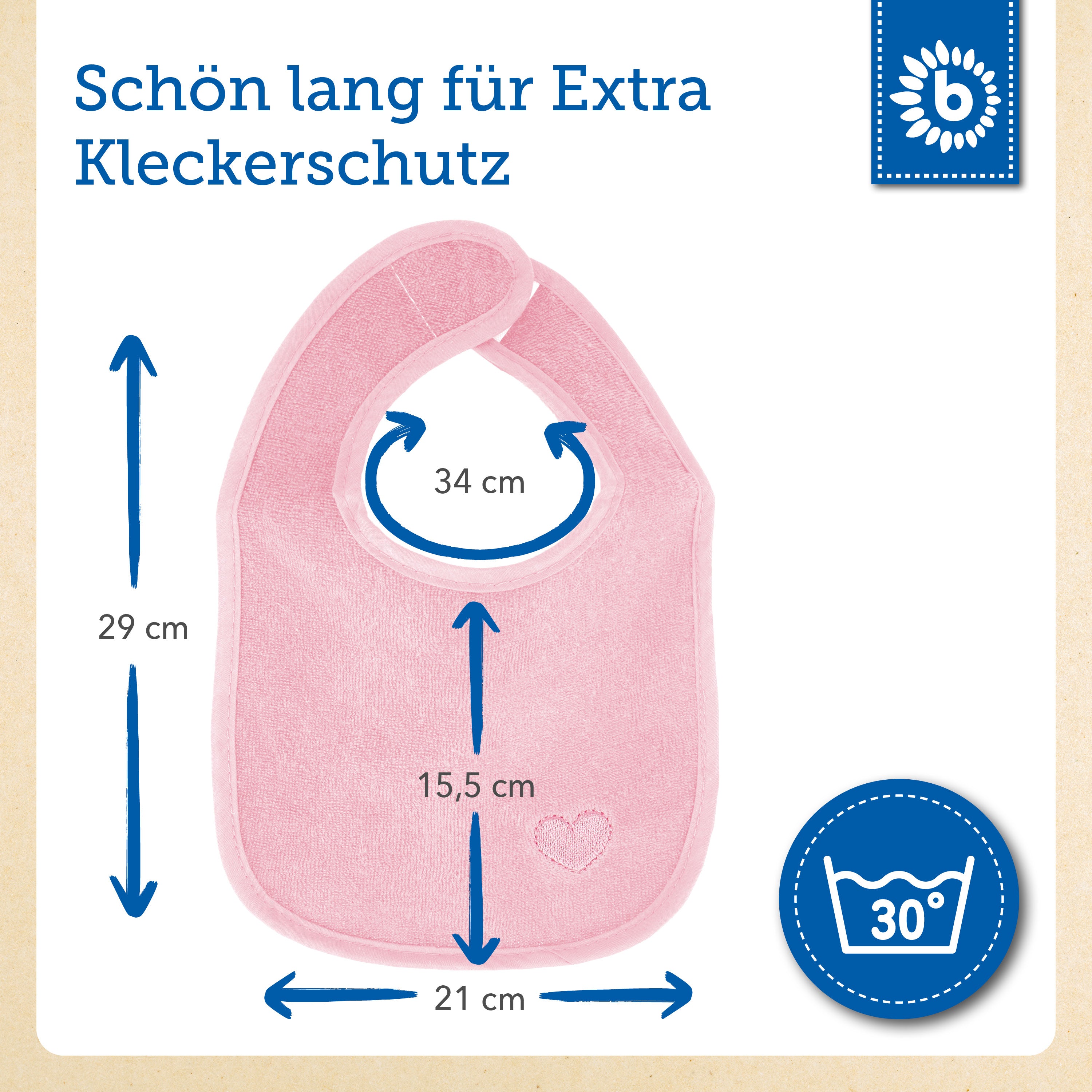 4er Set Lätzchen Cherry Blossom