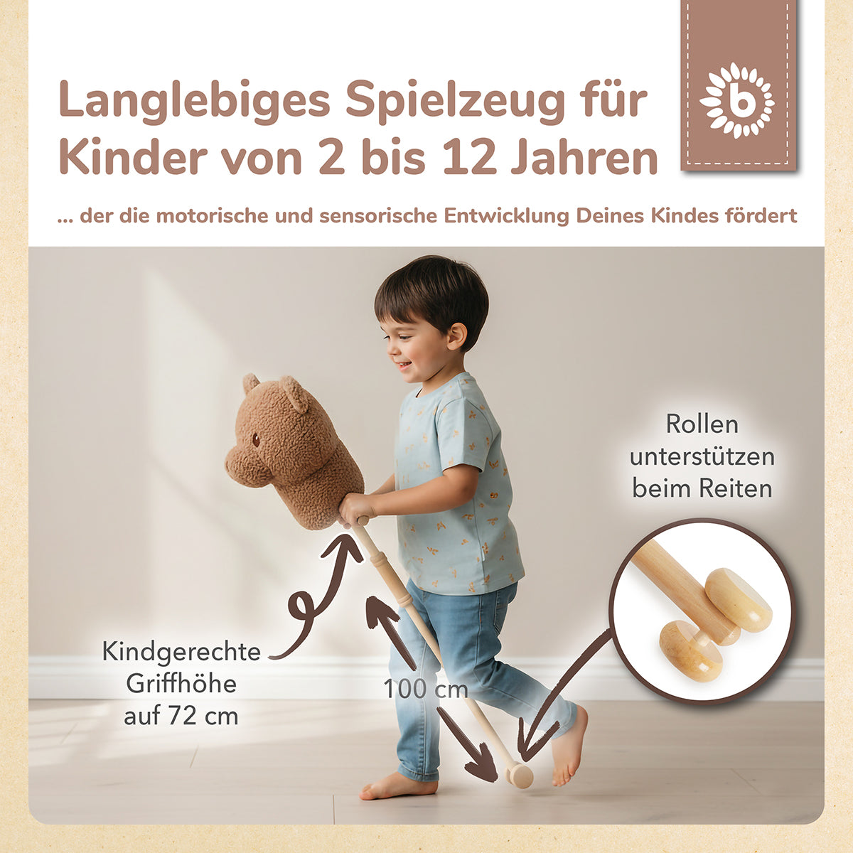 Steckentier Bär Mika