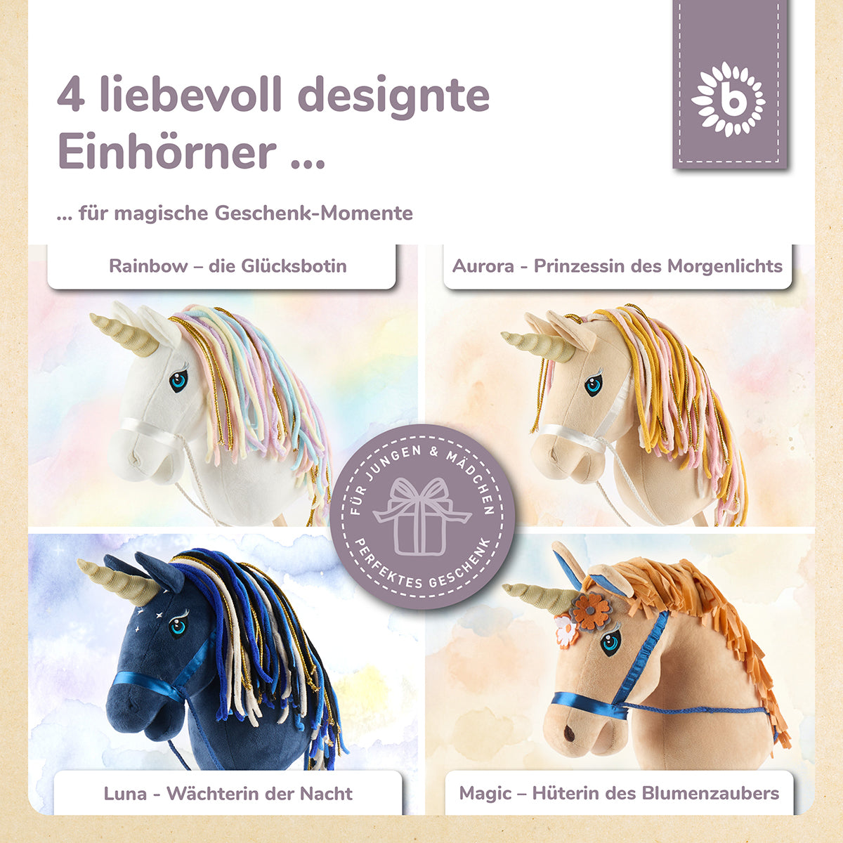 STECKENTIER EINHORN RAINBOW