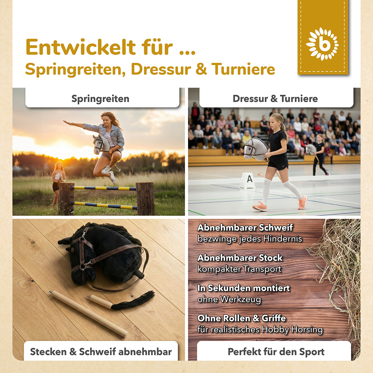 HOBBY HORSE RAPPE - GRÖSSE S