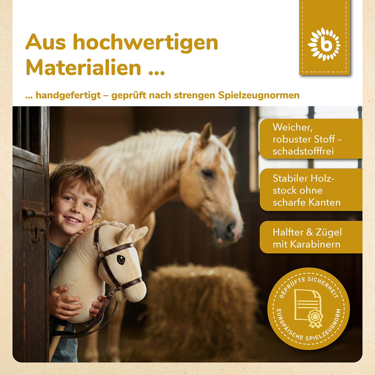 HOBBY HORSE BEIGE - GRÖSSE S