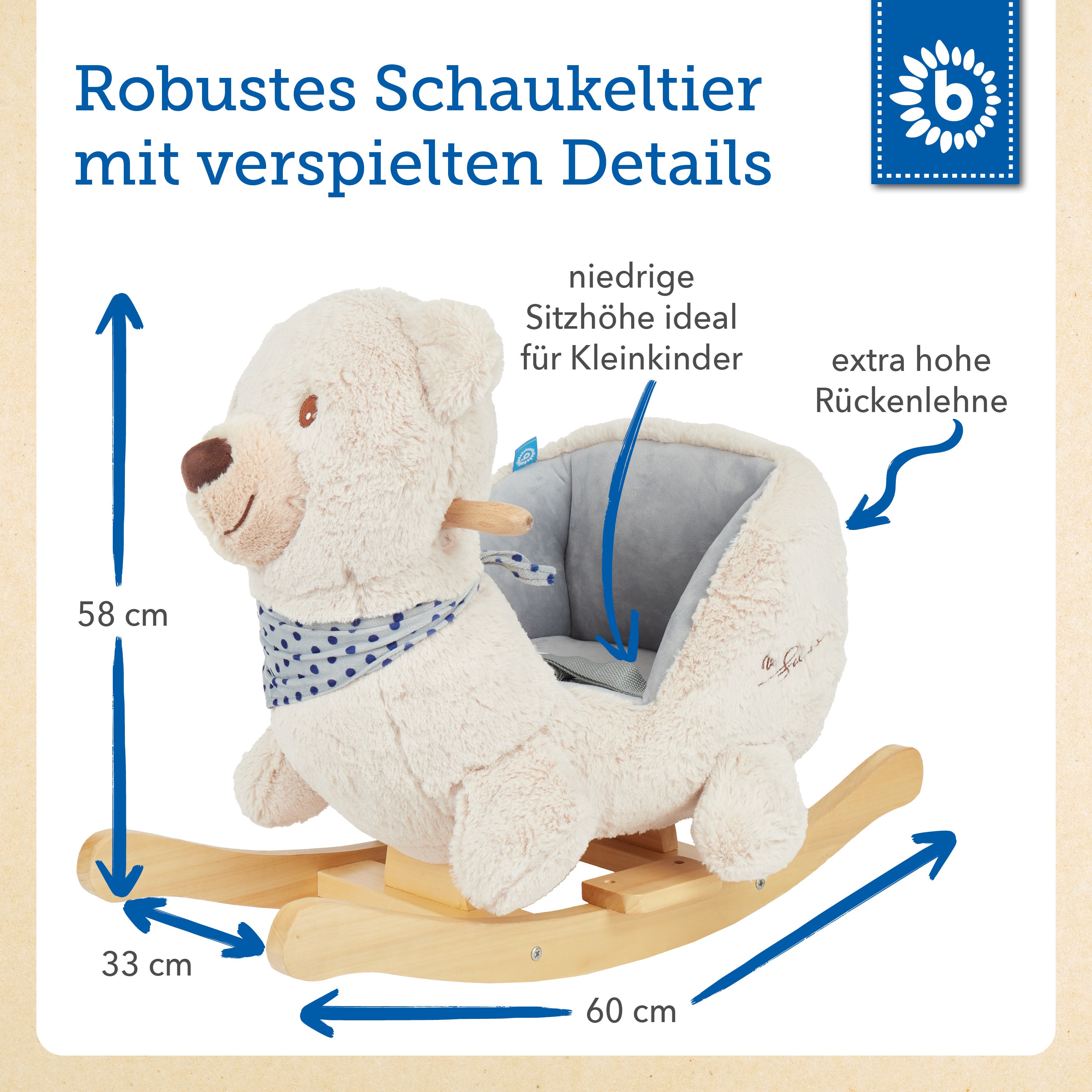 Schaukel Bär creme