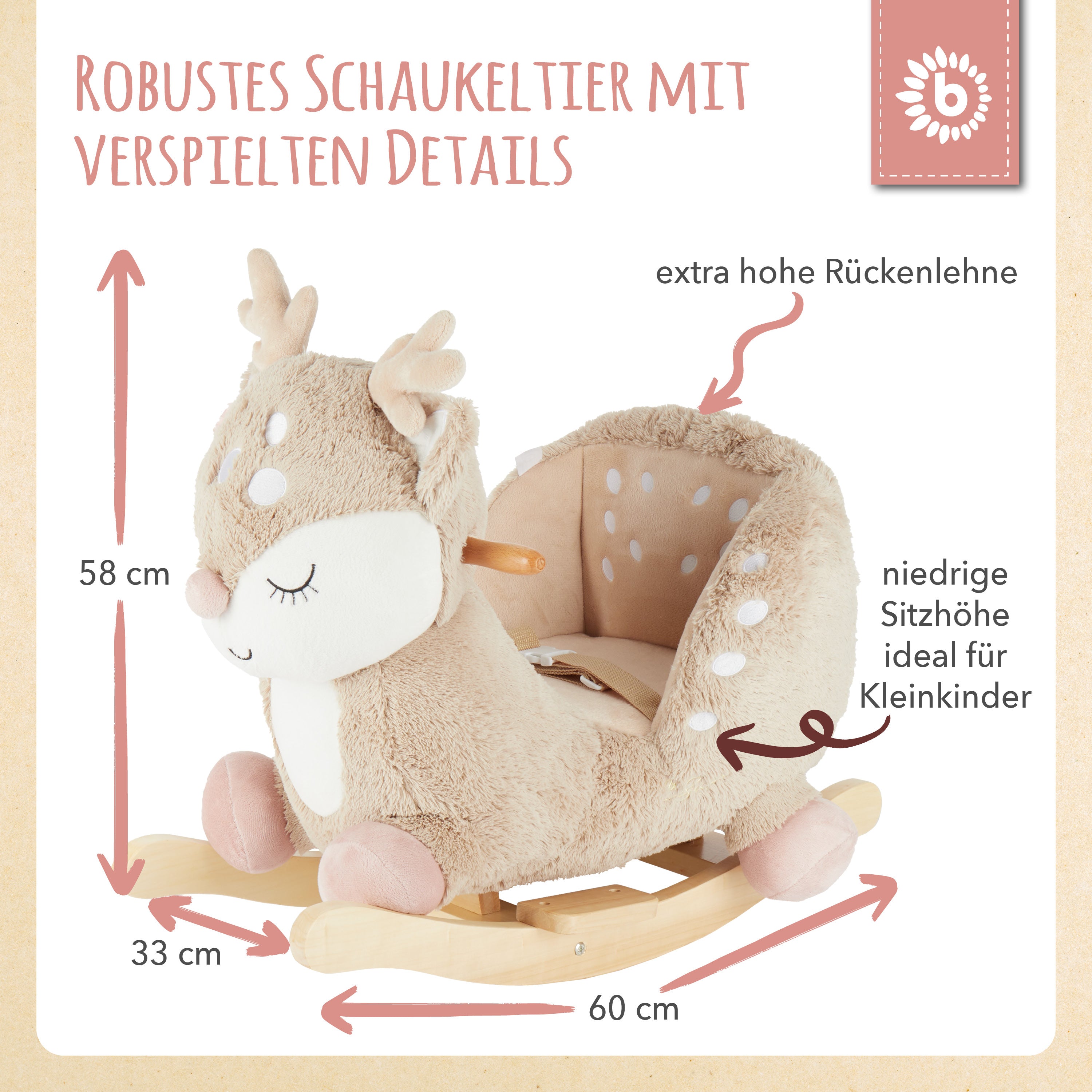 Schaukeltier Baby Reh Ella