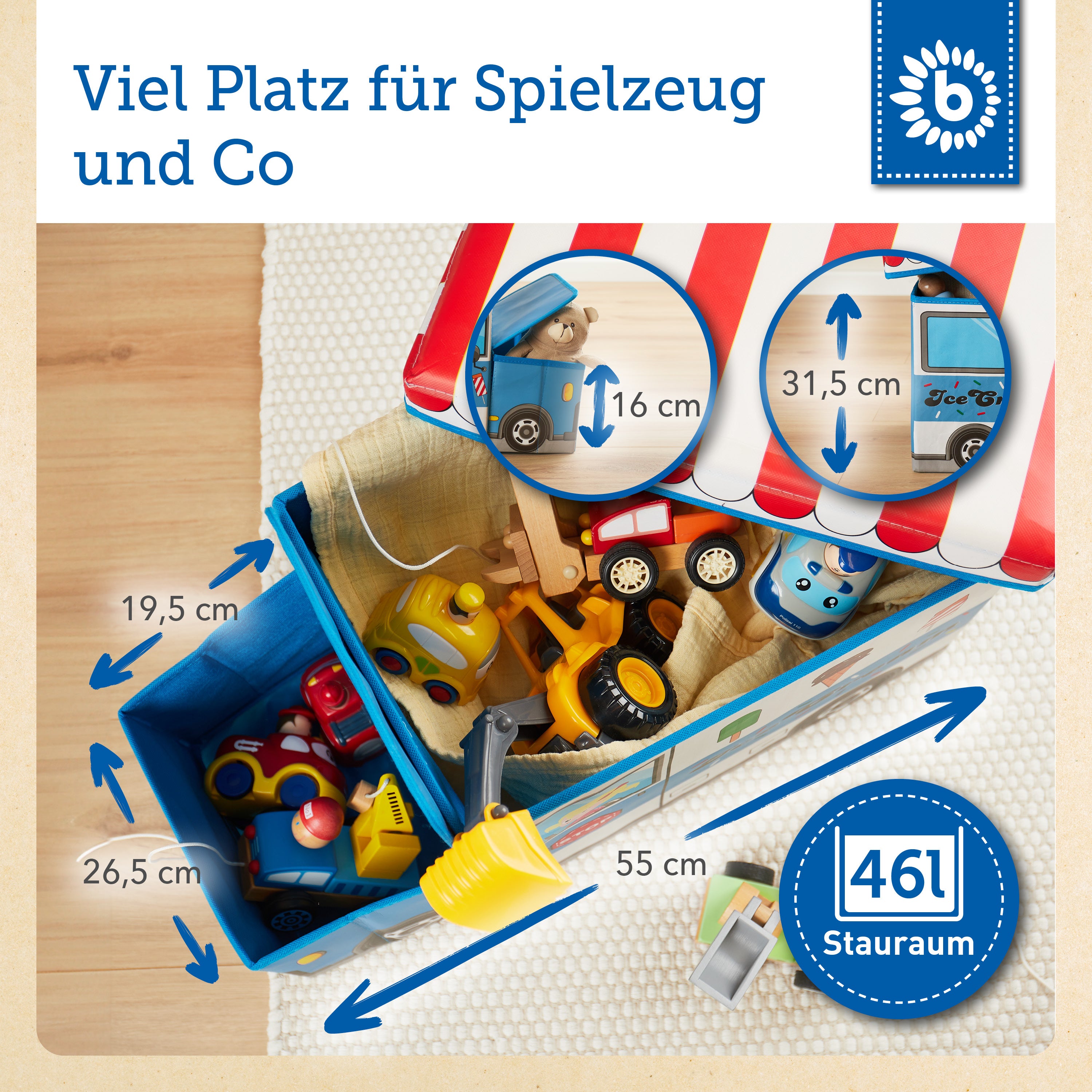 2in1 Staubox & Sitzbank Icecream