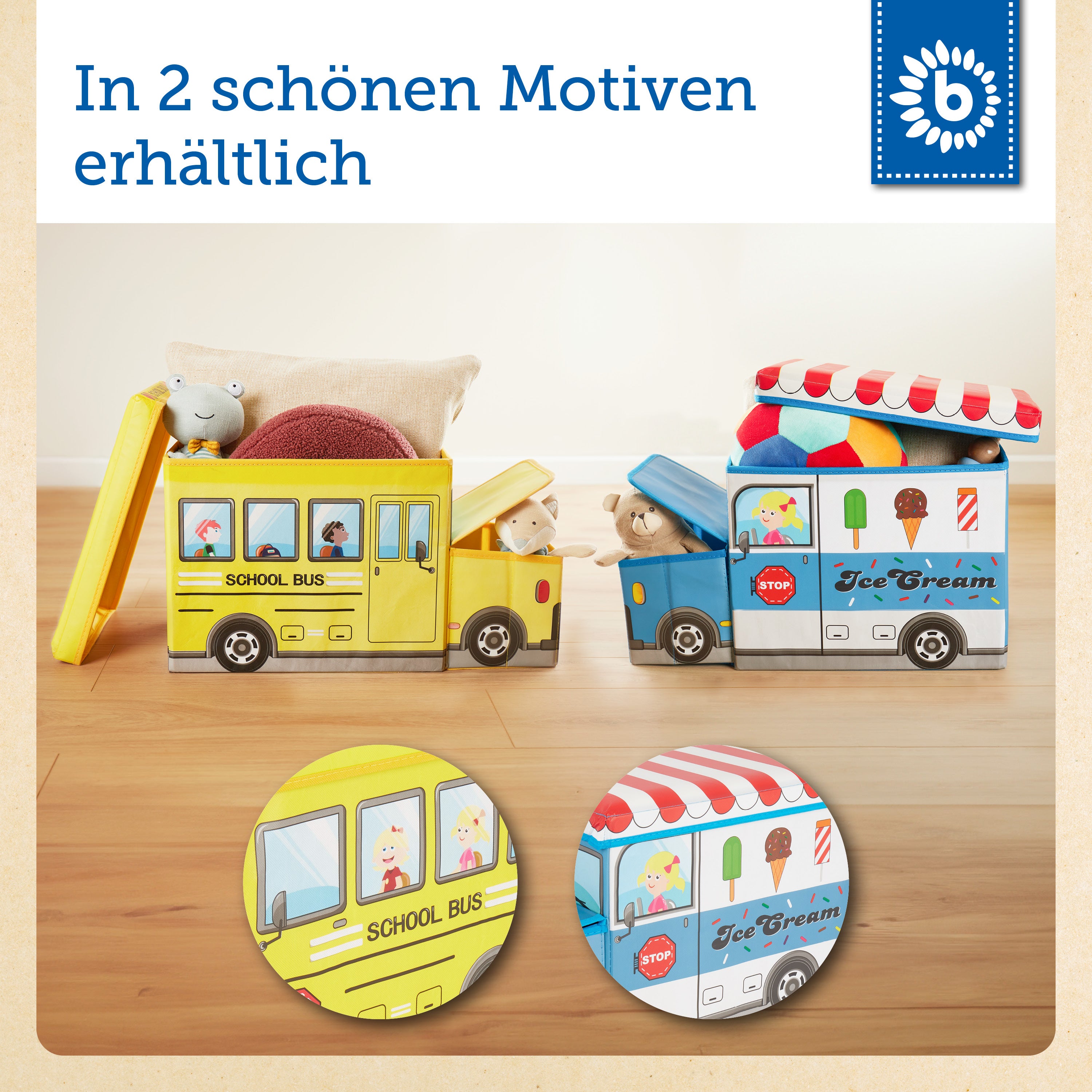2in1 Staubox & Sitzbank Icecream