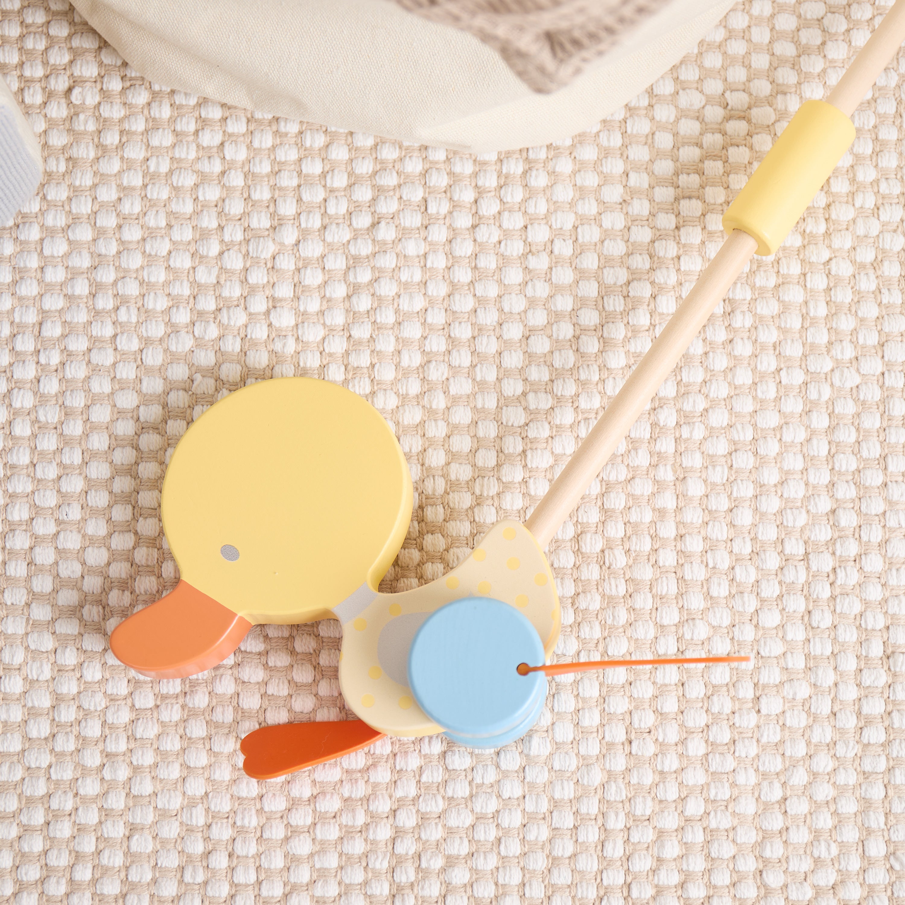 Rollerstab Watschelente gelb