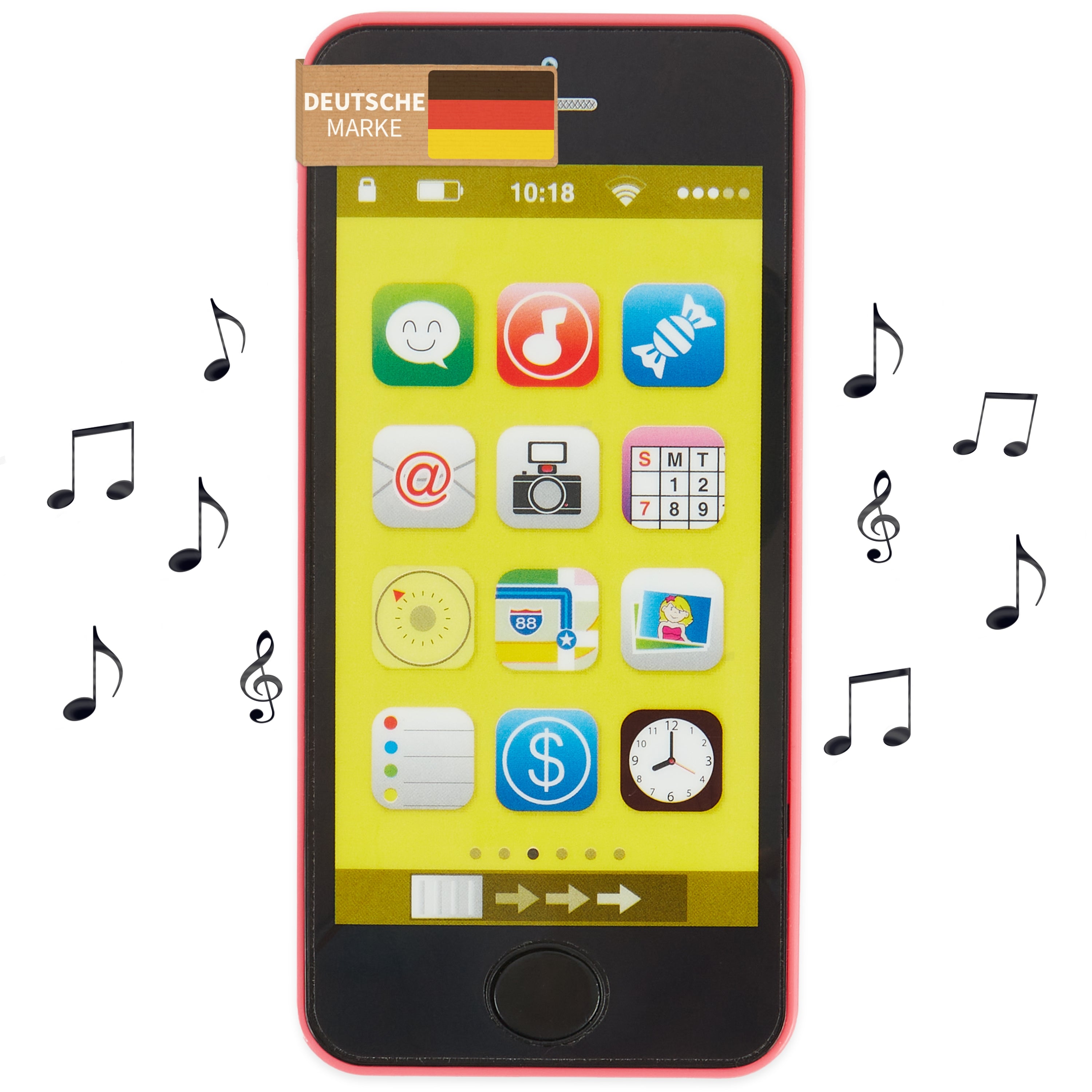 Smartphone rosa mit Licht/Sound