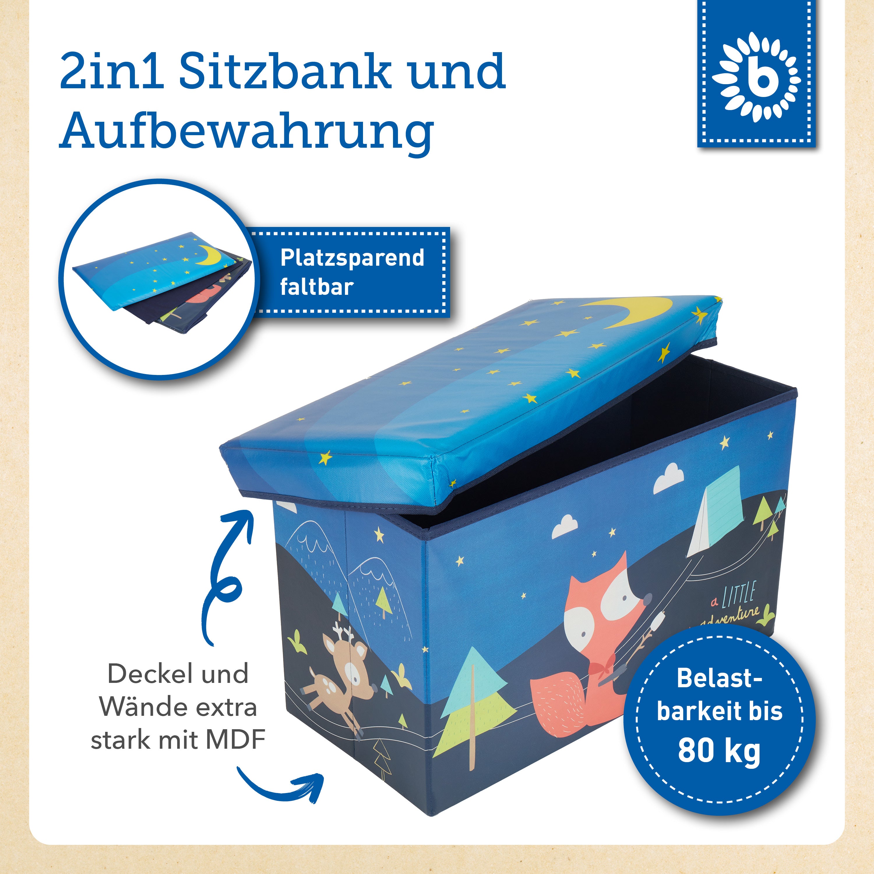 2in1 Staubox & Sitzbank Pfadfinder Camp