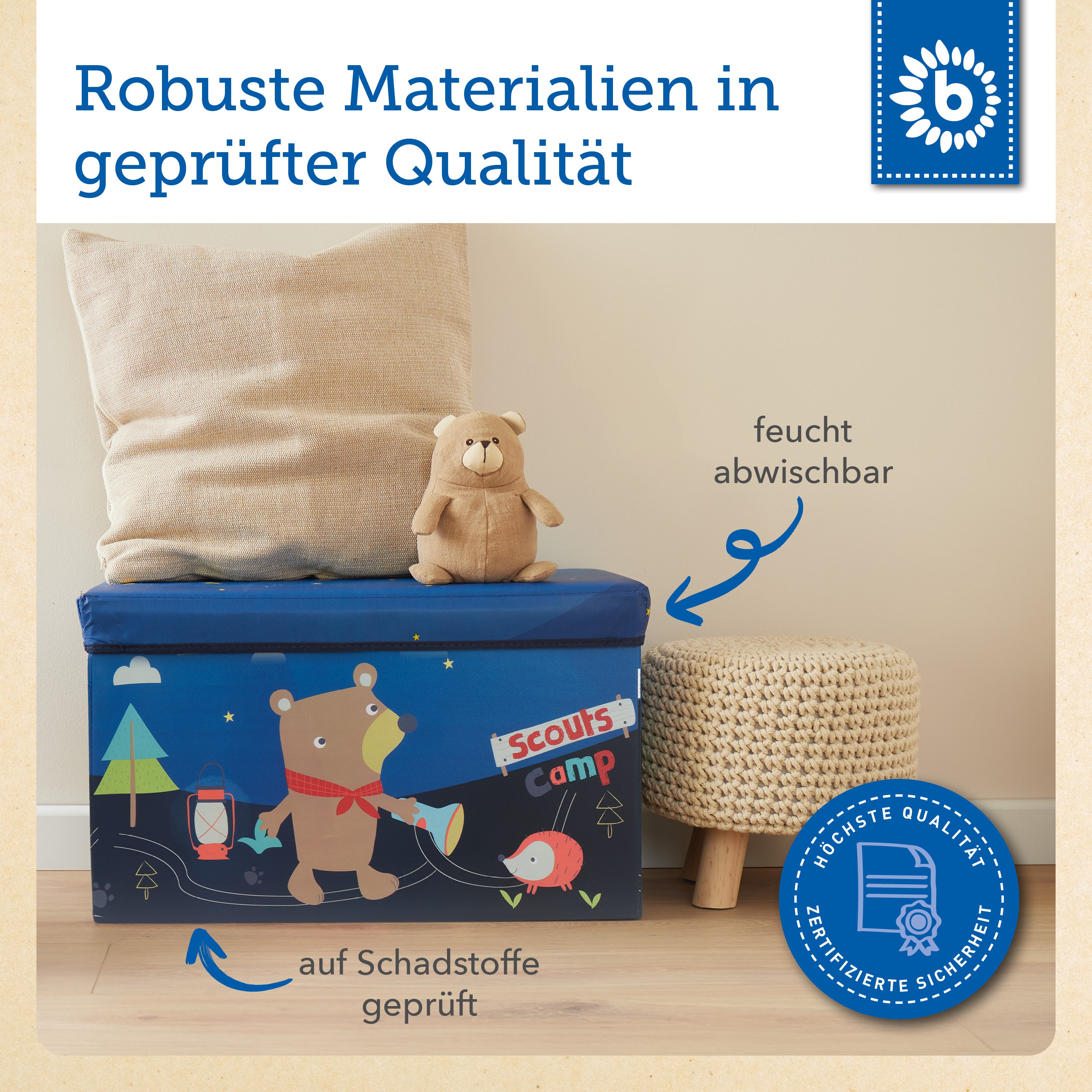2in1 Staubox & Sitzbank Pfadfinder Camp
