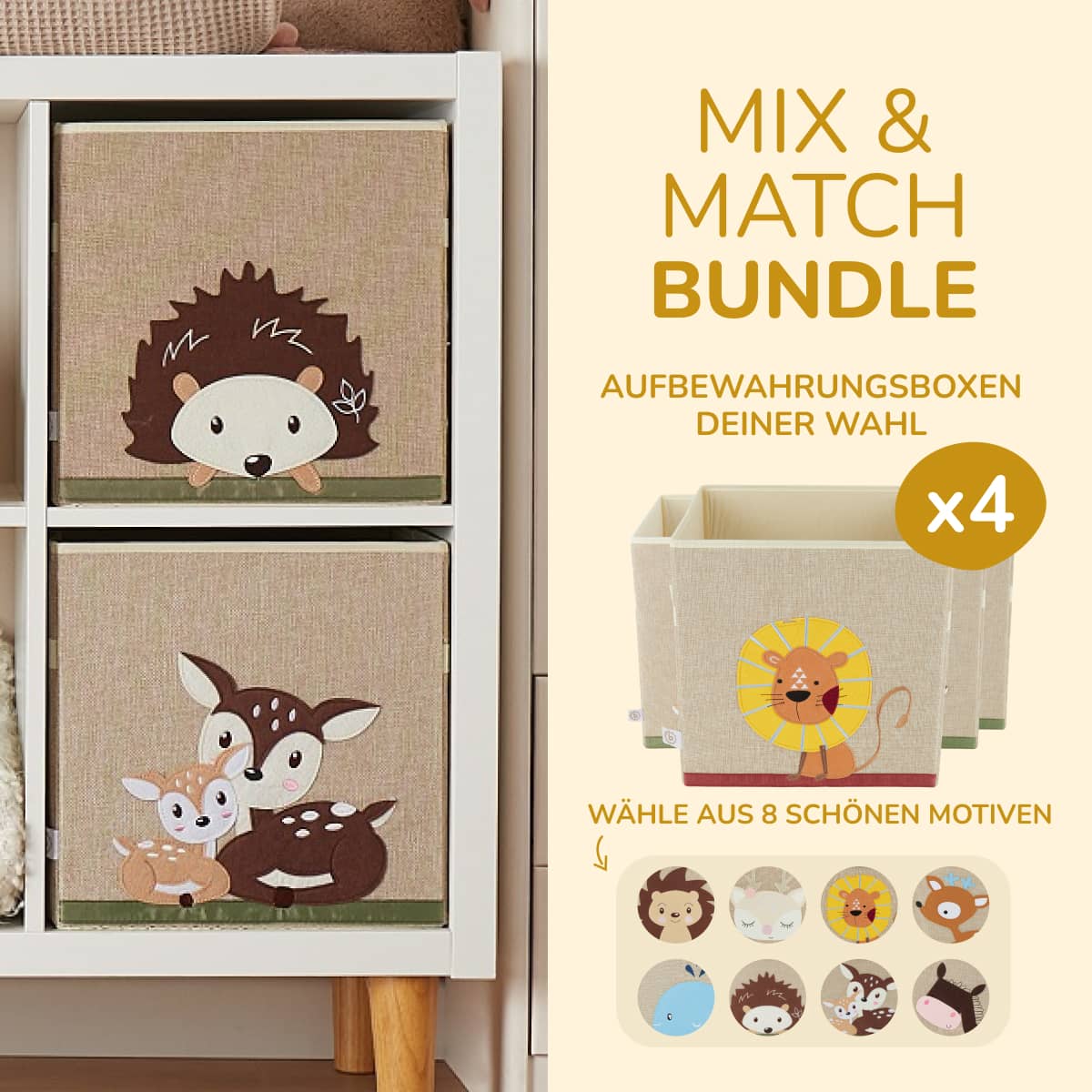 Bundle: 4x Aufbewahrungsboxen 10% Rabatt Bundle: 4x Aufbewahrungsboxen 10% Rabatt