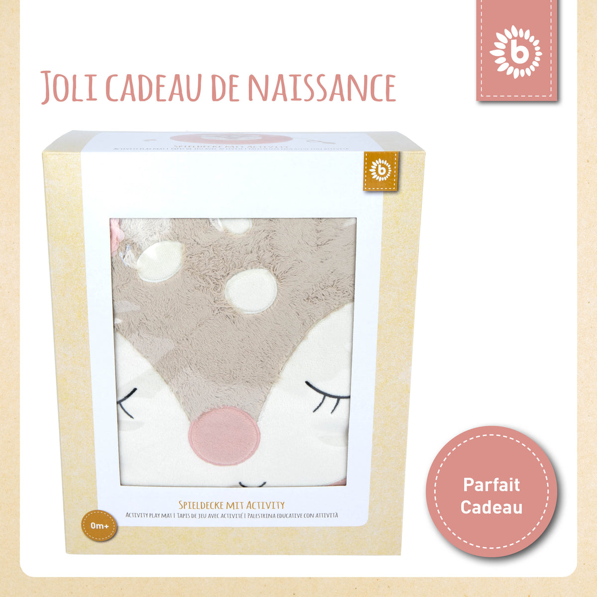 Spieldecke Reh Ella - FR Infographic