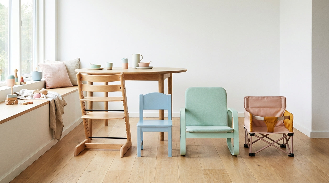 Kinderstuhl-Ratgeber: Hochstuhl, Schaukelstuhl & Größen einfach