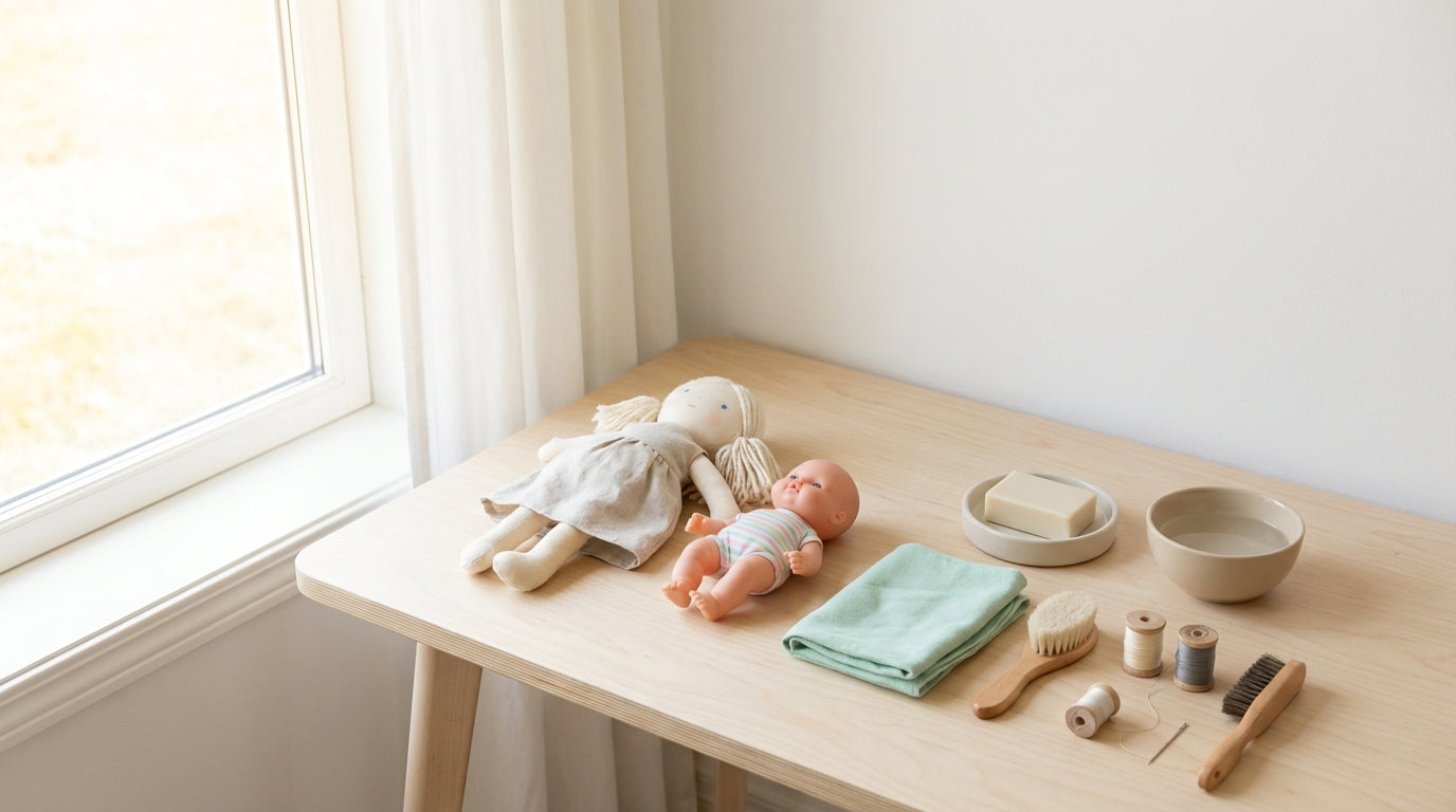 Puppen pflegen: reinigen, Haare waschen & reparieren – so geht’s