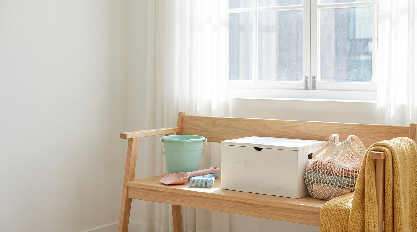 Sandspielzeug Aufbewahrung: reinigen, trocknen & ohne Muff lagern