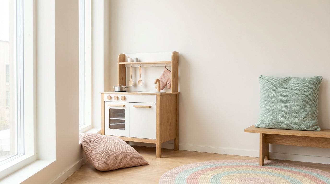 Kleine Spielküche Holz: Welche Größe passt zu Alter & Platz?