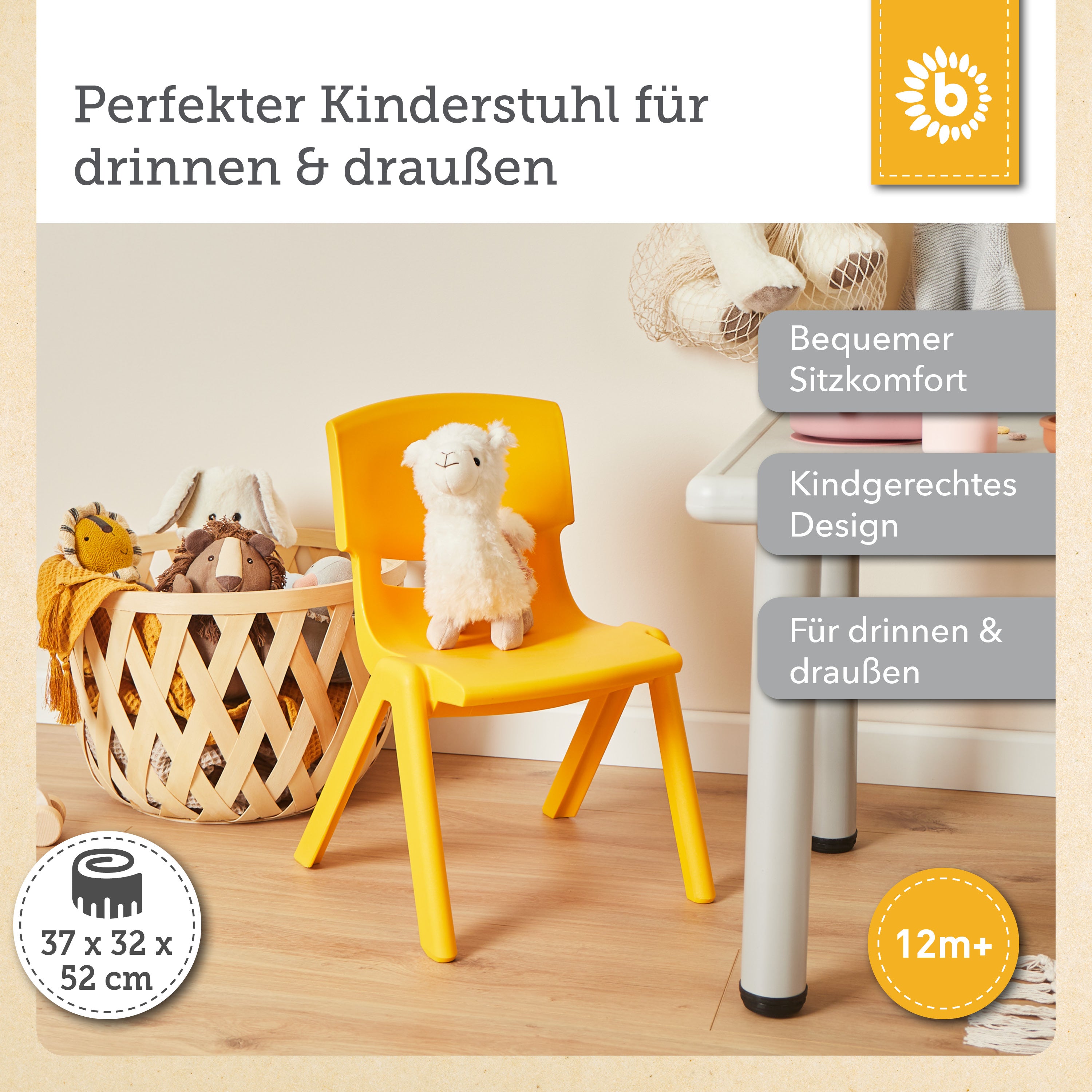 Kinderstuhl Gelb