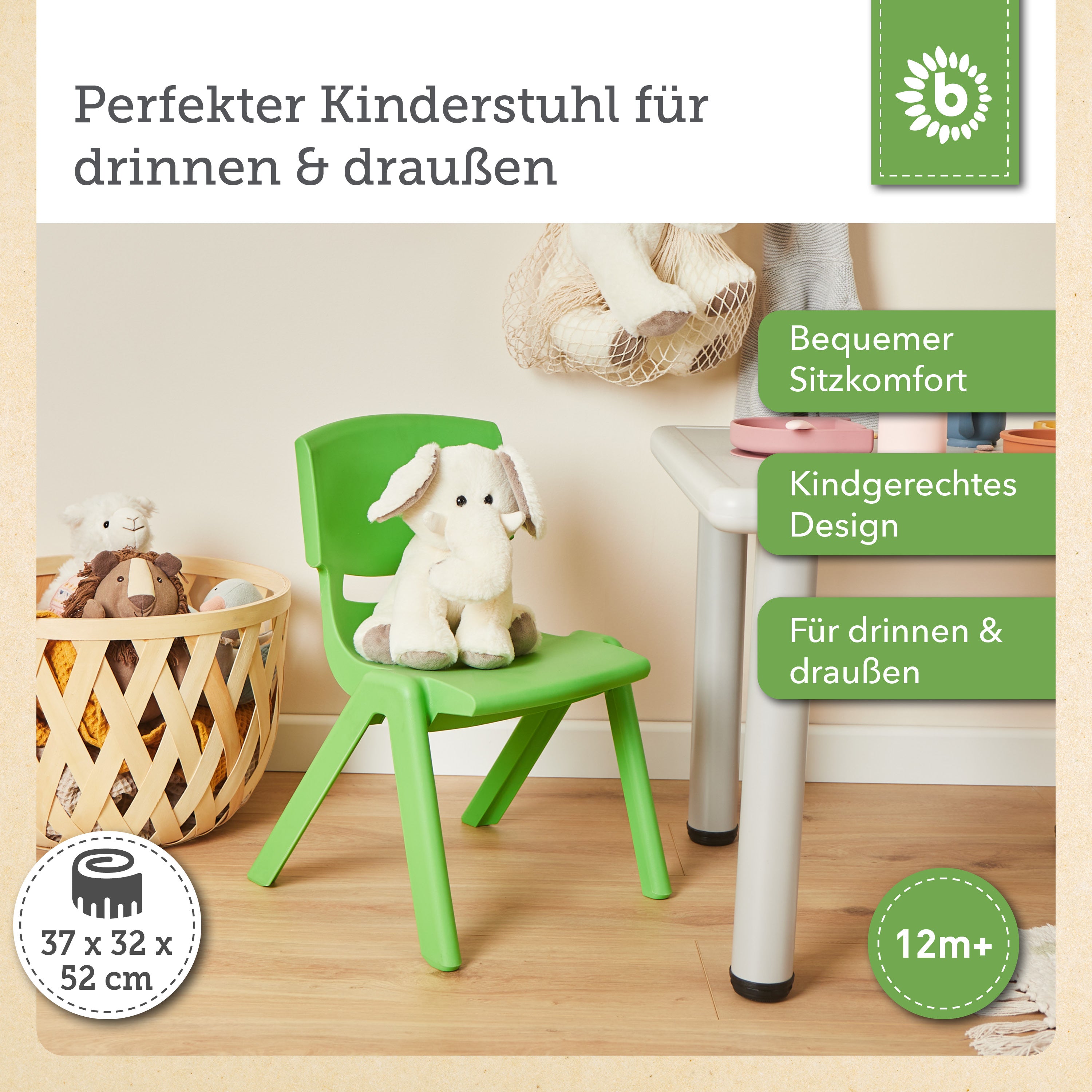 Kinderstuhl Grün