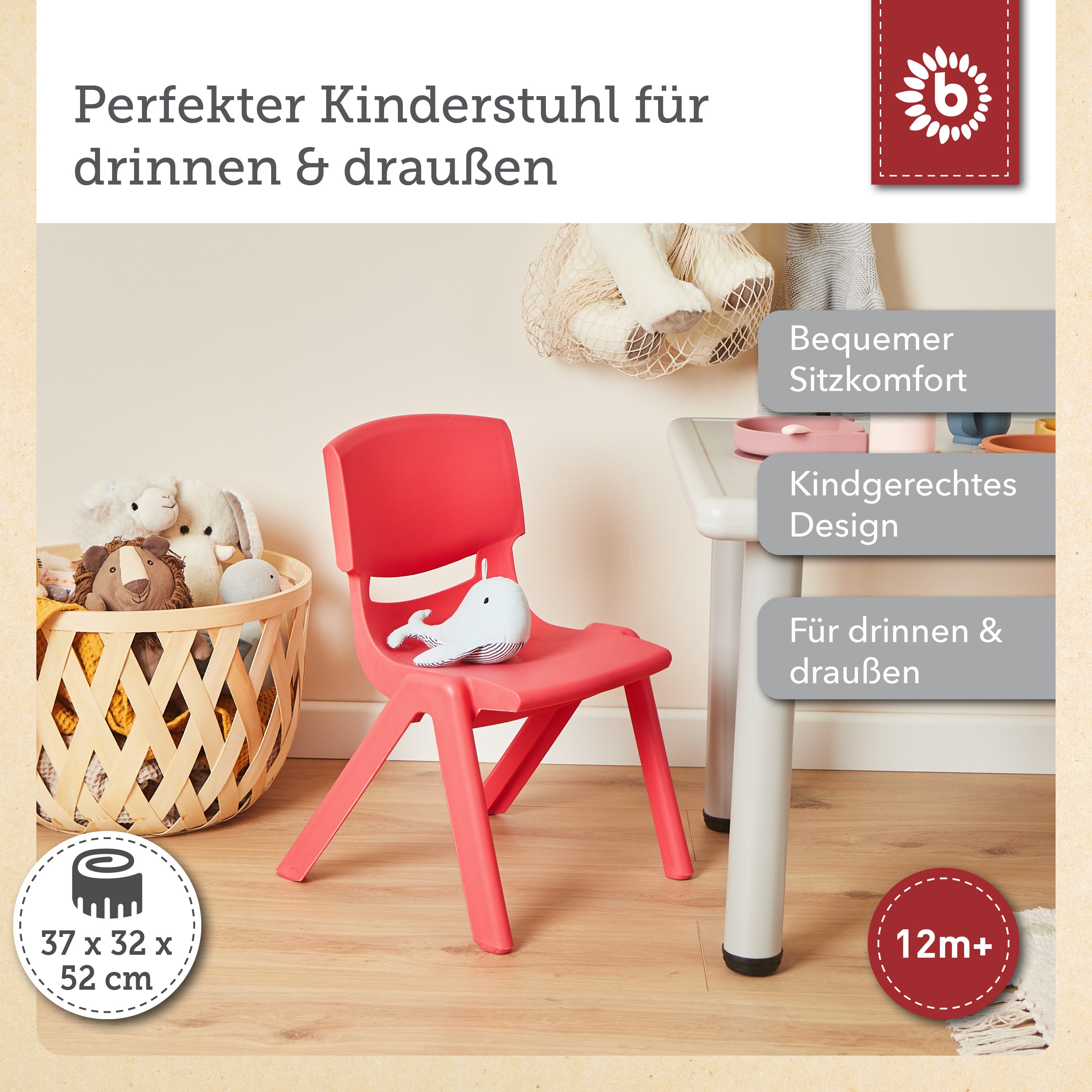 Kinderstuhl Rot