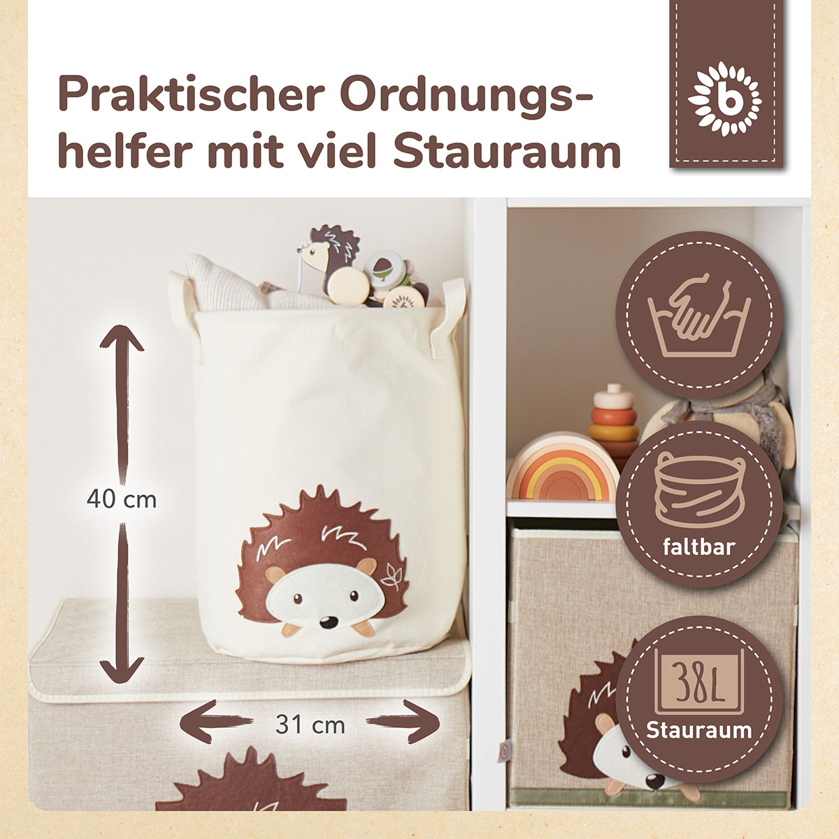 Aufbewahrungskorb Igel