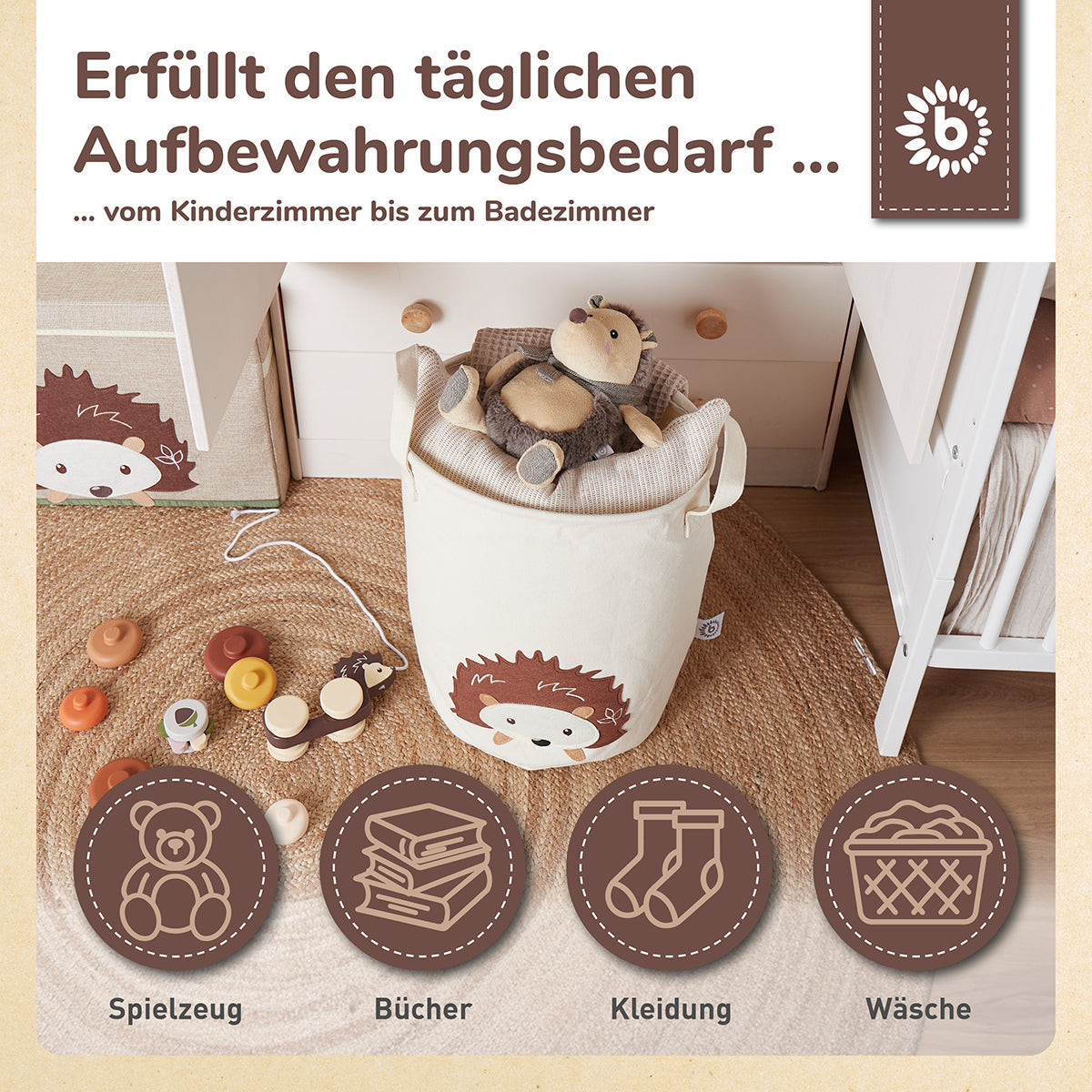 Aufbewahrungskorb Igel