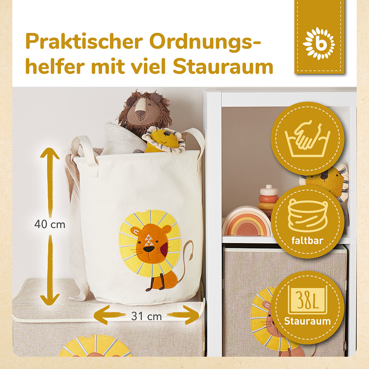 Aufbewahrungskorb Löwe