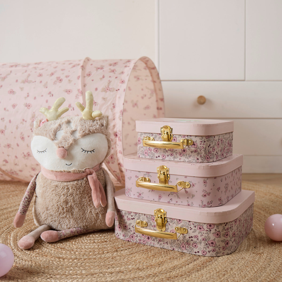 3er Kofferset Ella Dreamy Flowers