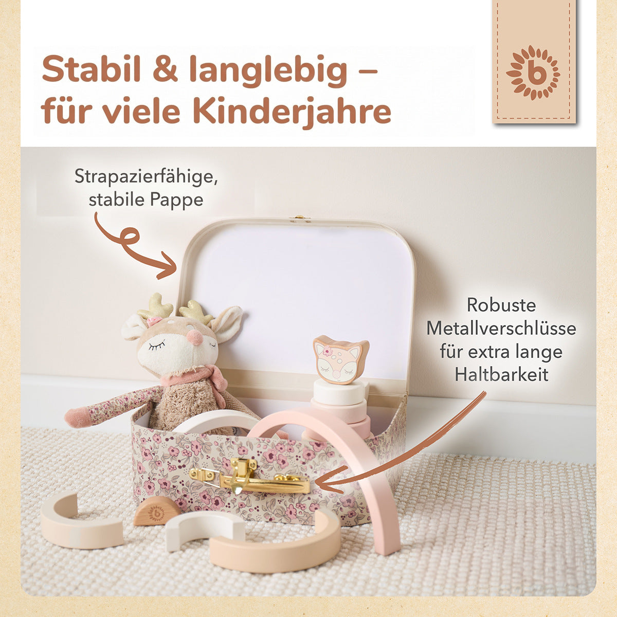 3er Kofferset Ella Vintage Flowers