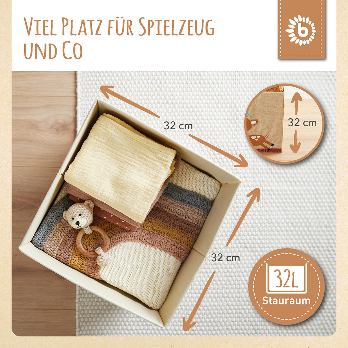 Aufbewahrungsbox Reh