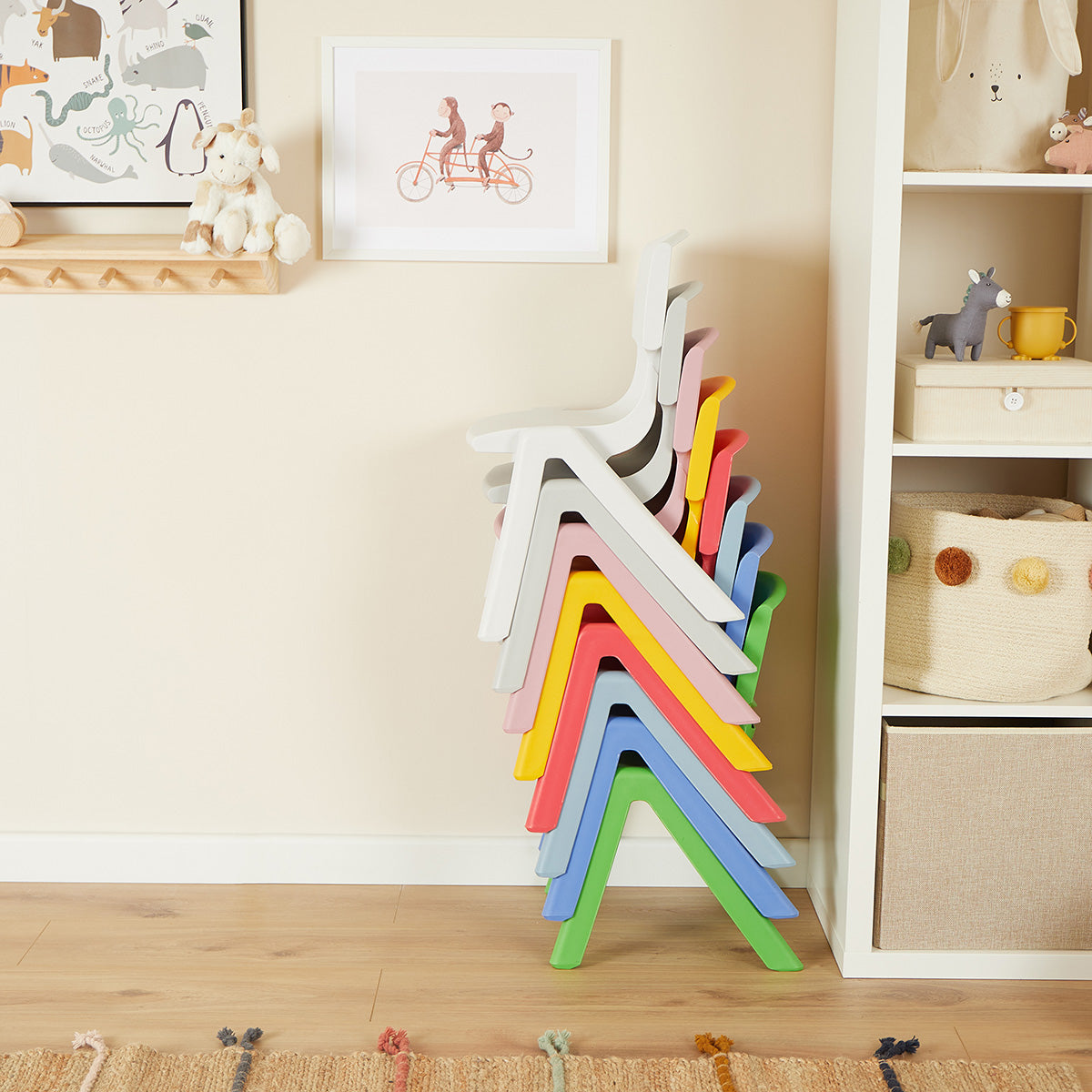 Kinderstuhl hazy blue