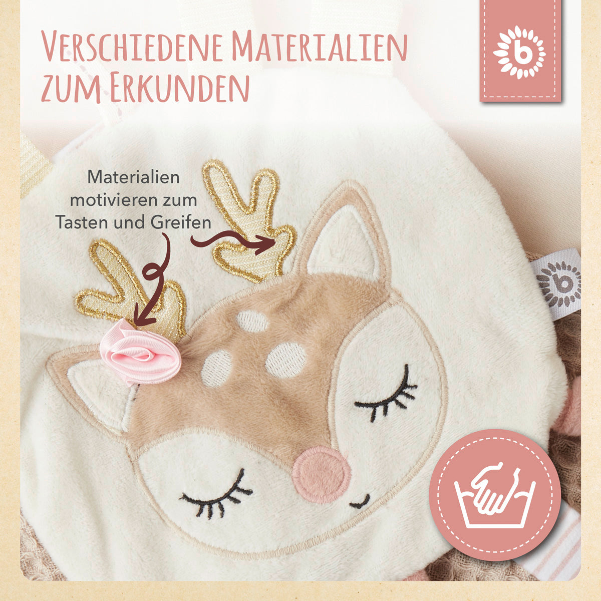 Knistertuch Reh Ella