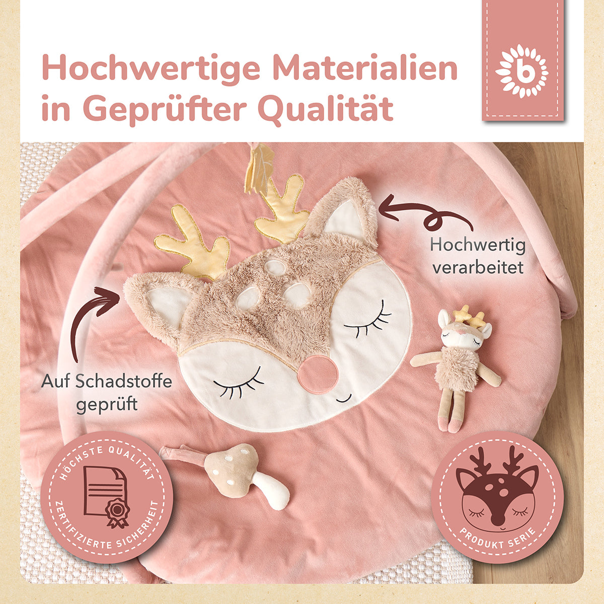 Spieldecke mit Activitybogen Reh Ella