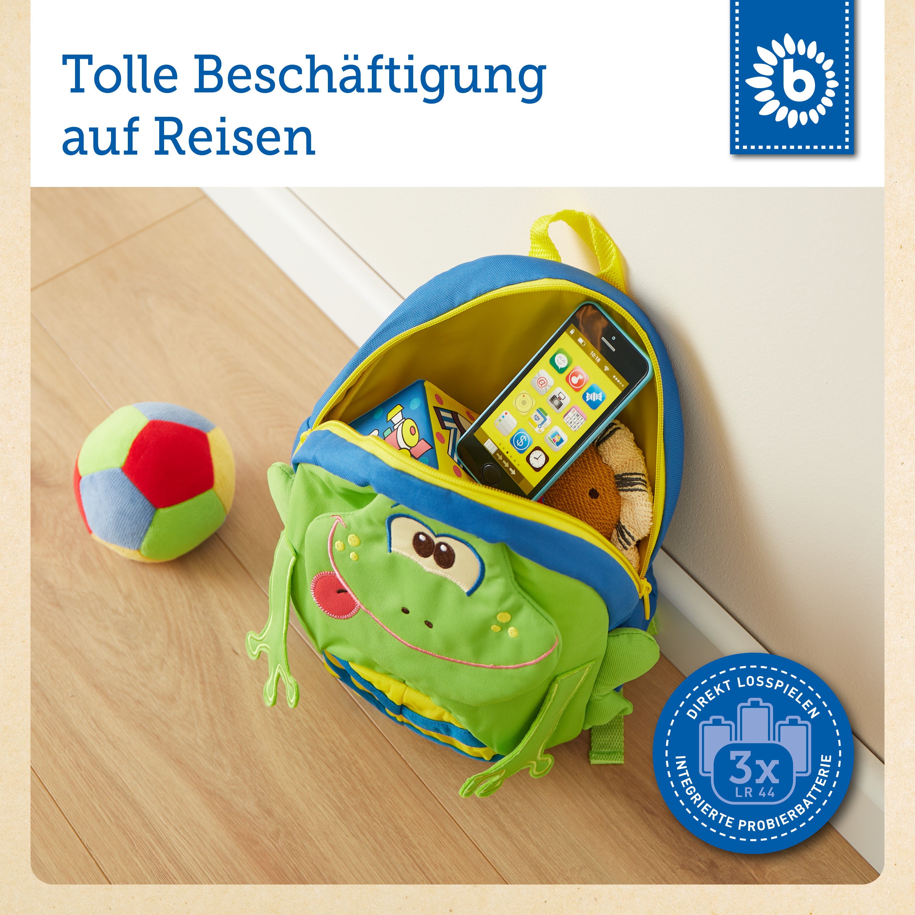 Smartphone blau mit Licht / Sounds