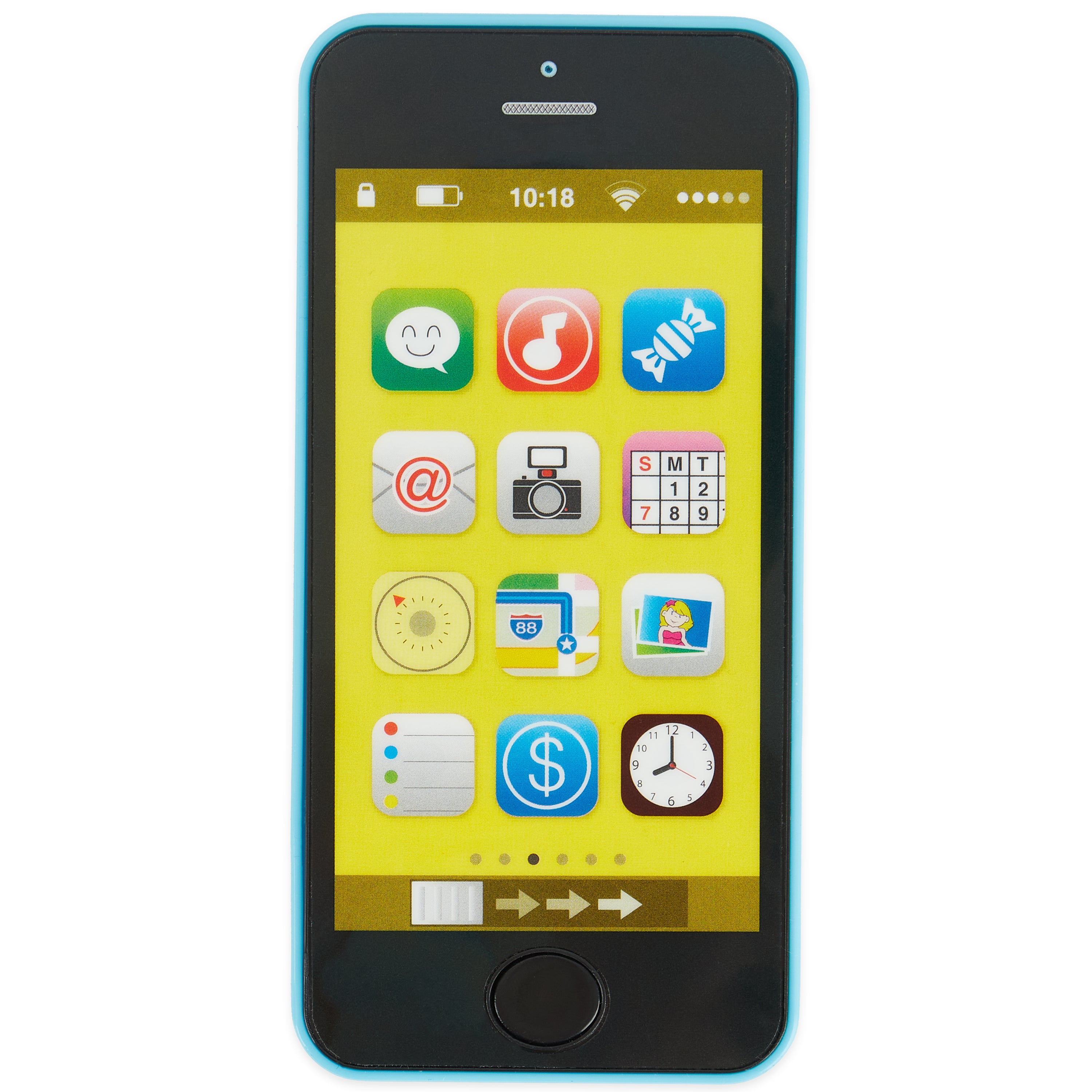 Smartphone blau mit Licht / Sounds