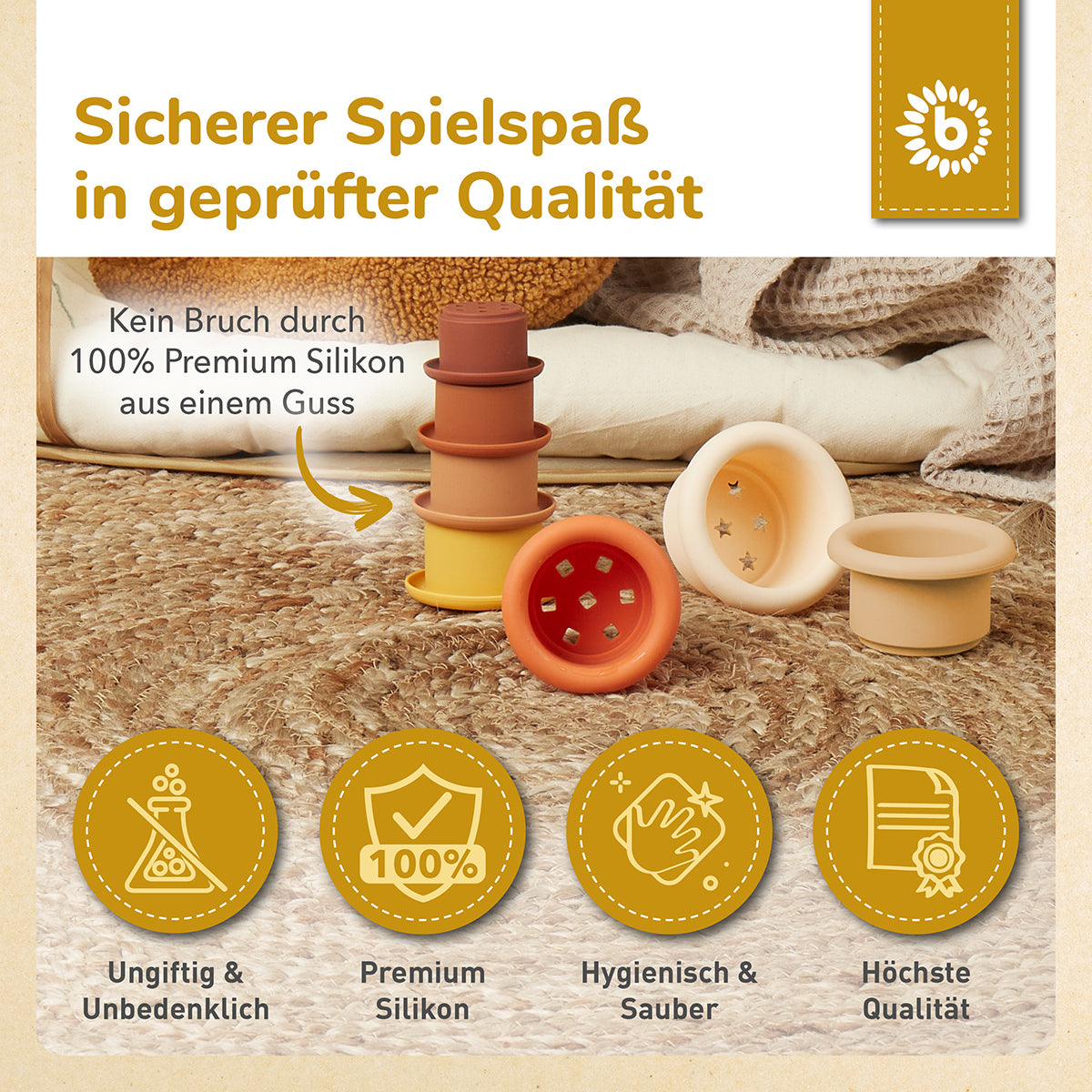 Silikon Stapelbecher Chocolate Bliss