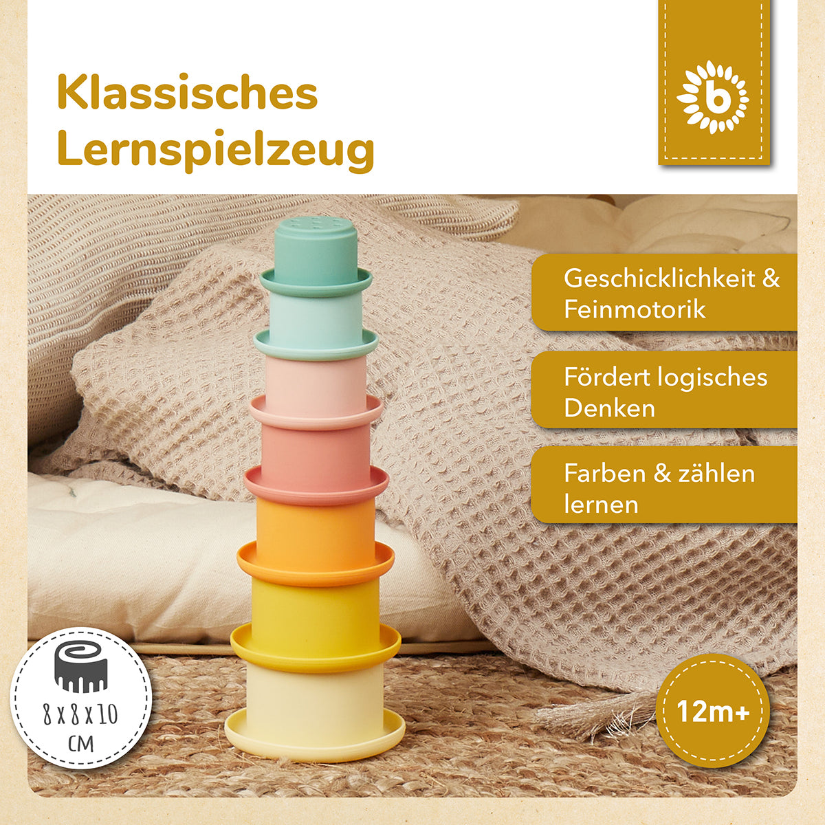 Silikon Stapelbecher Tropical Vibes