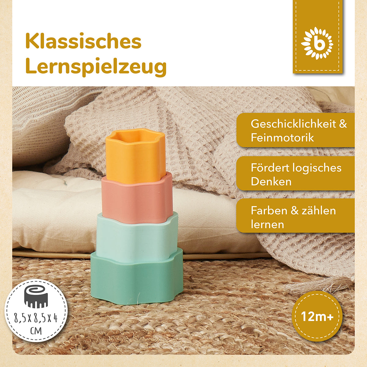 Silikon Stapelspiel Blume Tropical Vibes