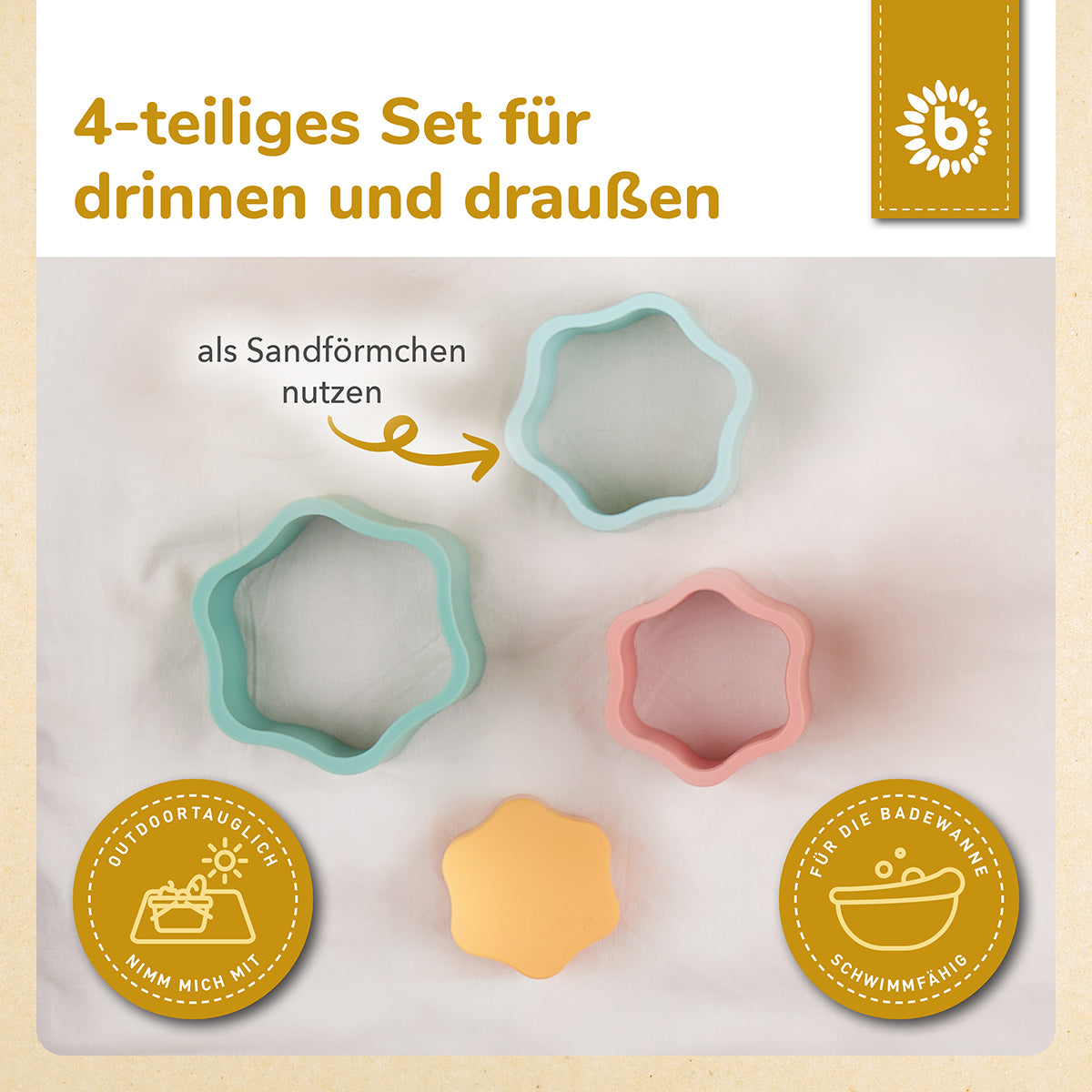 Silikon Stapelspiel Blume Tropical Vibes