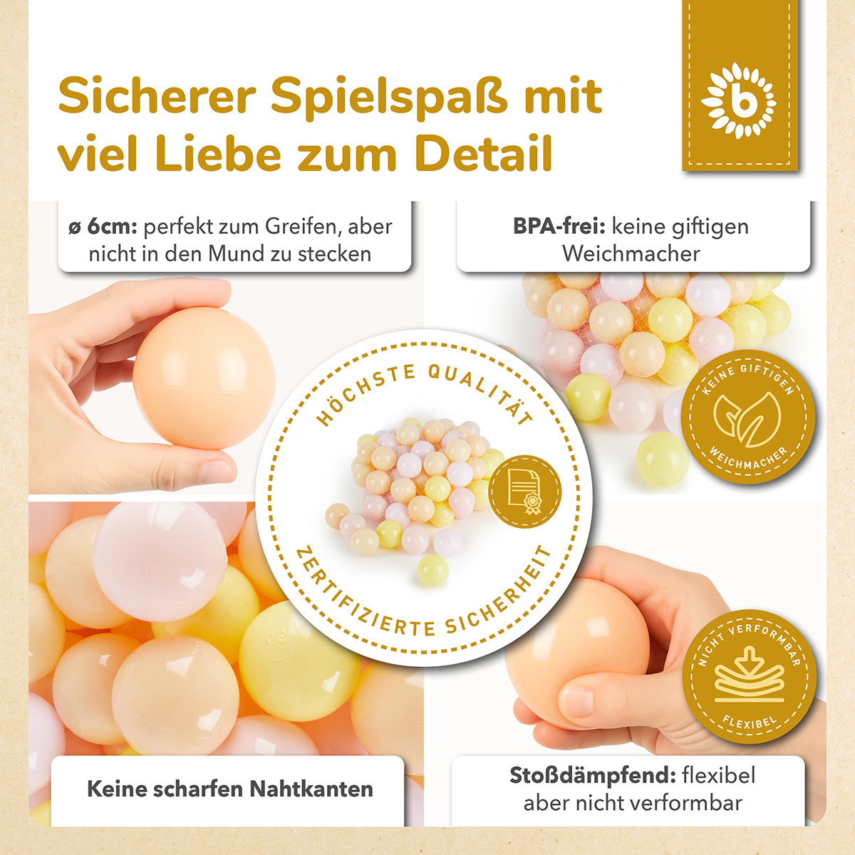 Bälle Blossom 100 Stück