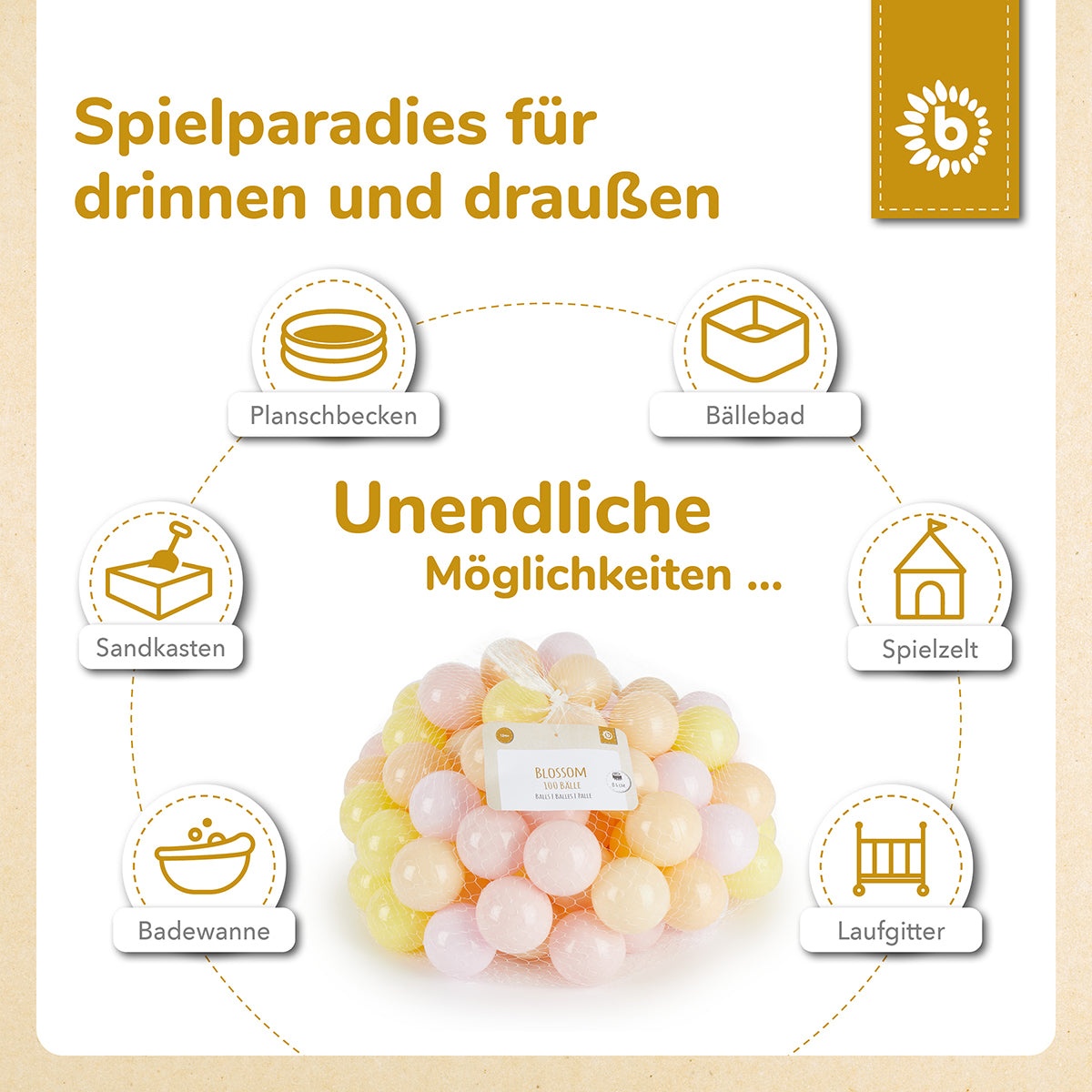 Bälle Blossom 100 Stück