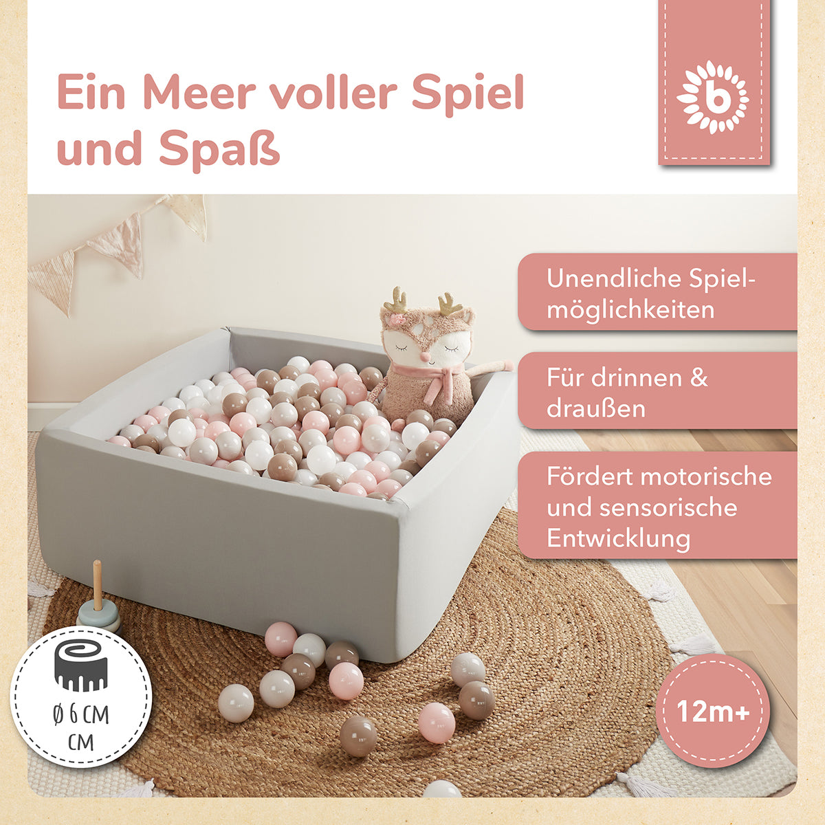 Bälle Cotton 100 Stück