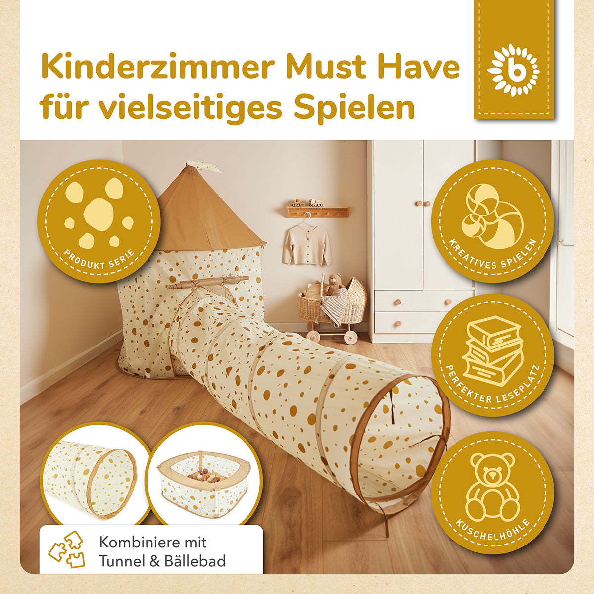 Pop up Spielzelt Dots