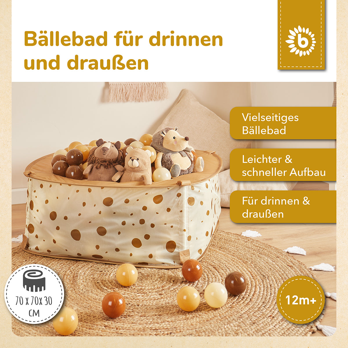 Pop up Bällebad Dots mit 50 Bällen