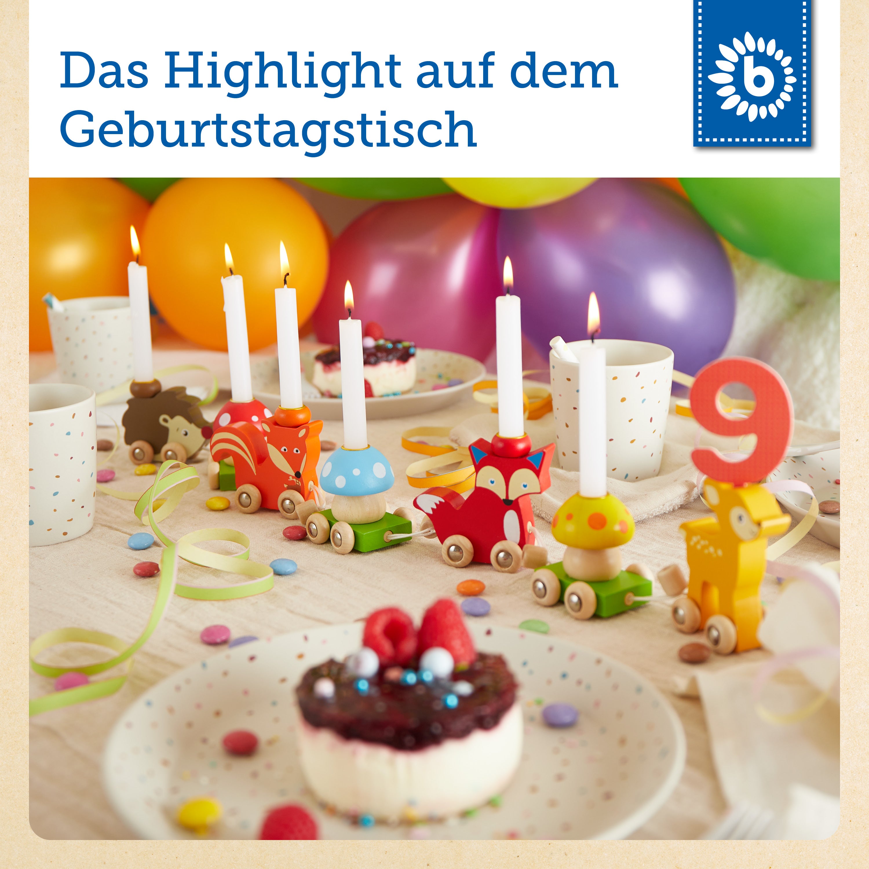 Geburtstagszug Waldtiere