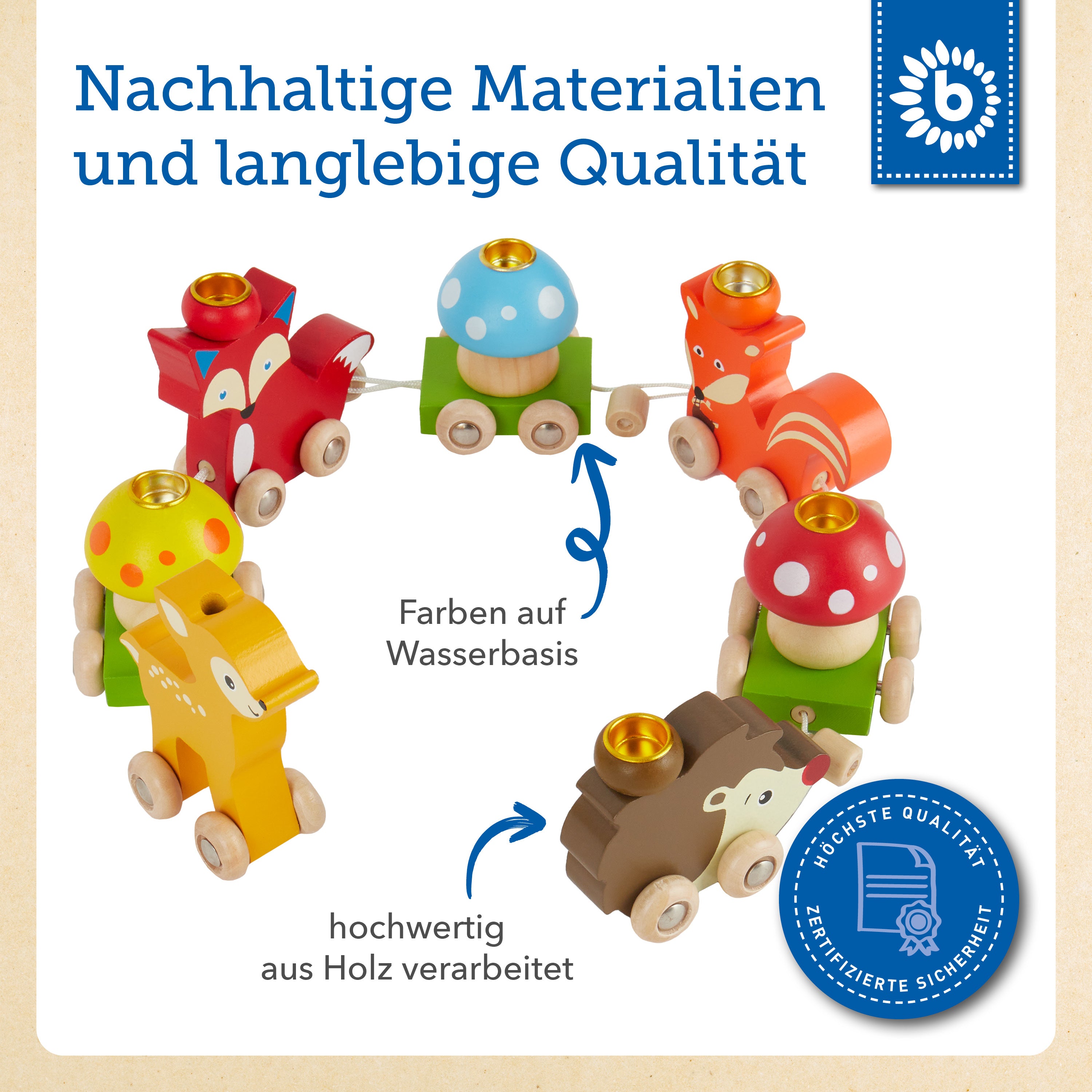 Geburtstagszug Waldtiere