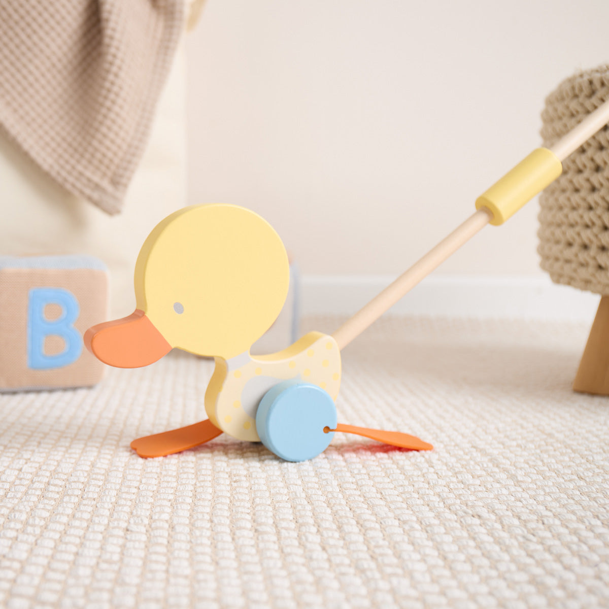 Rollerstab Watschelente gelb