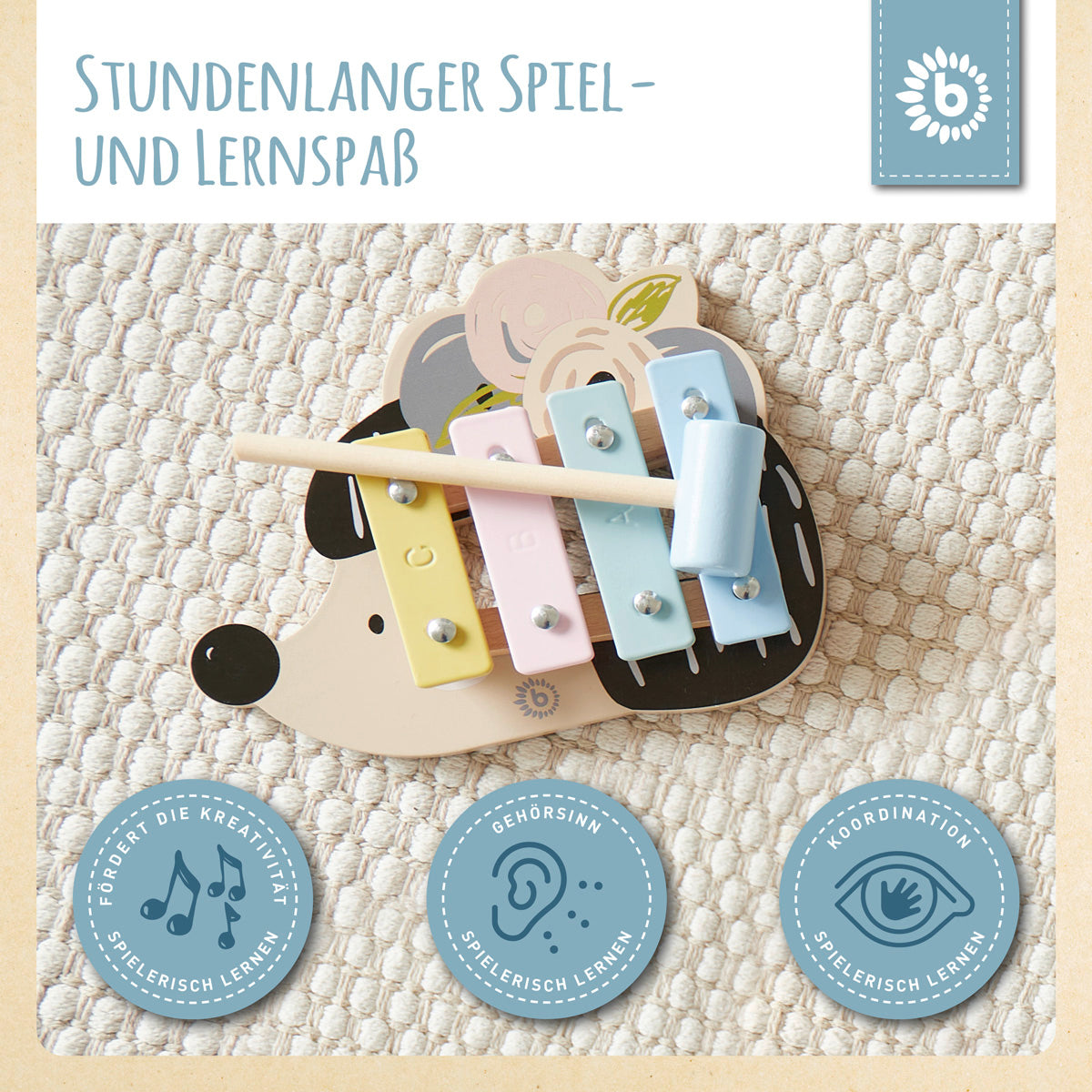 Mini Xylophon Igel