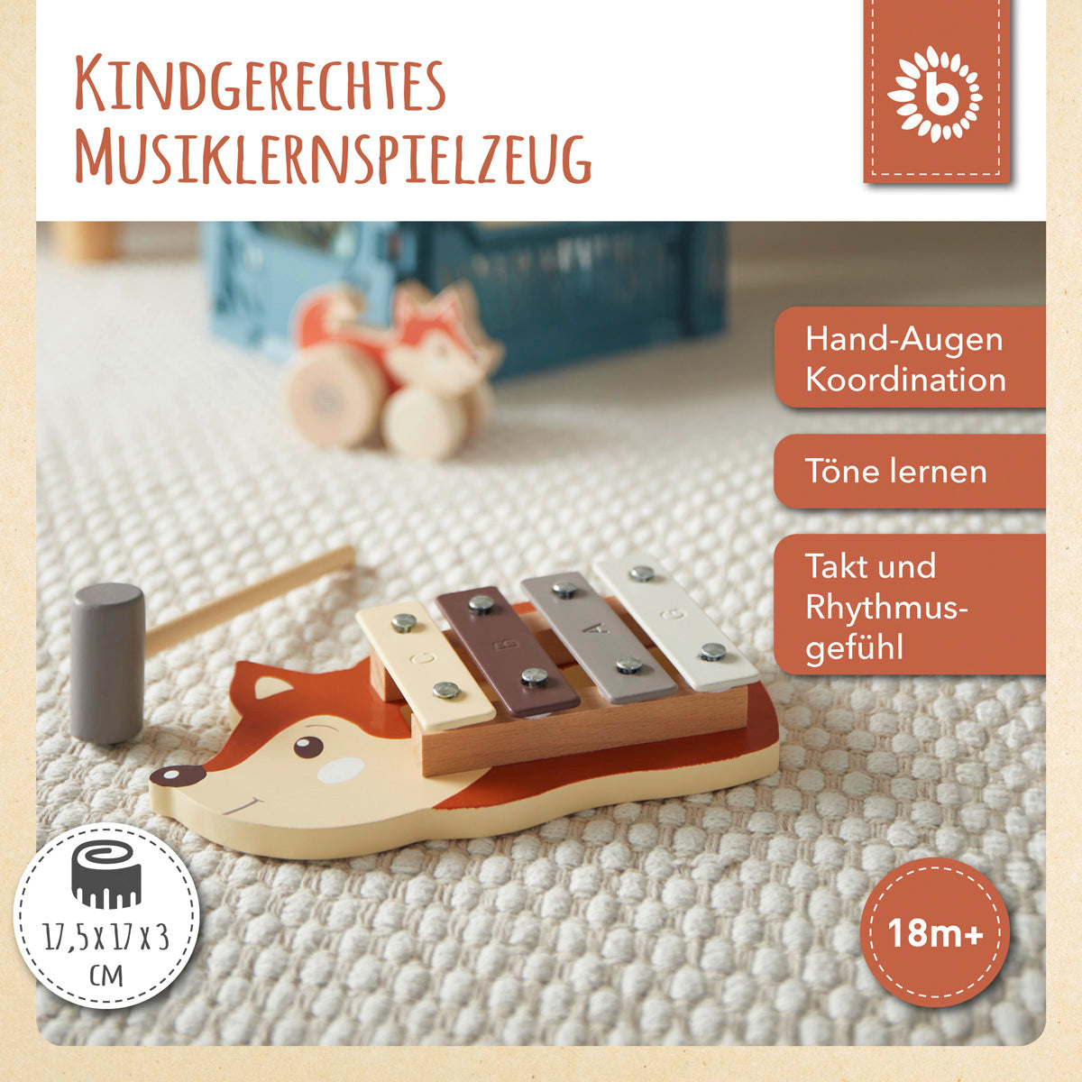 Mini Xylophon Fuchs FSC®