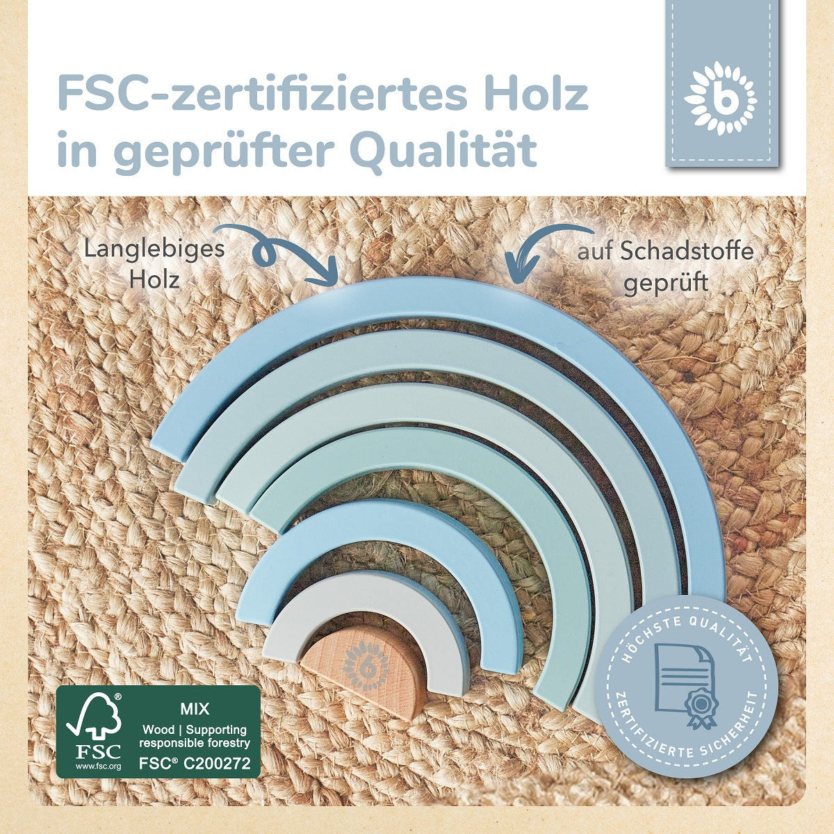 Regenbogen blau FSC®