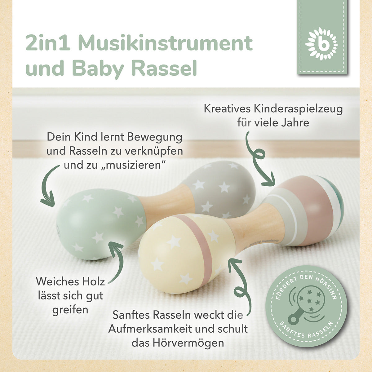 Hantelrasseln 2er Set